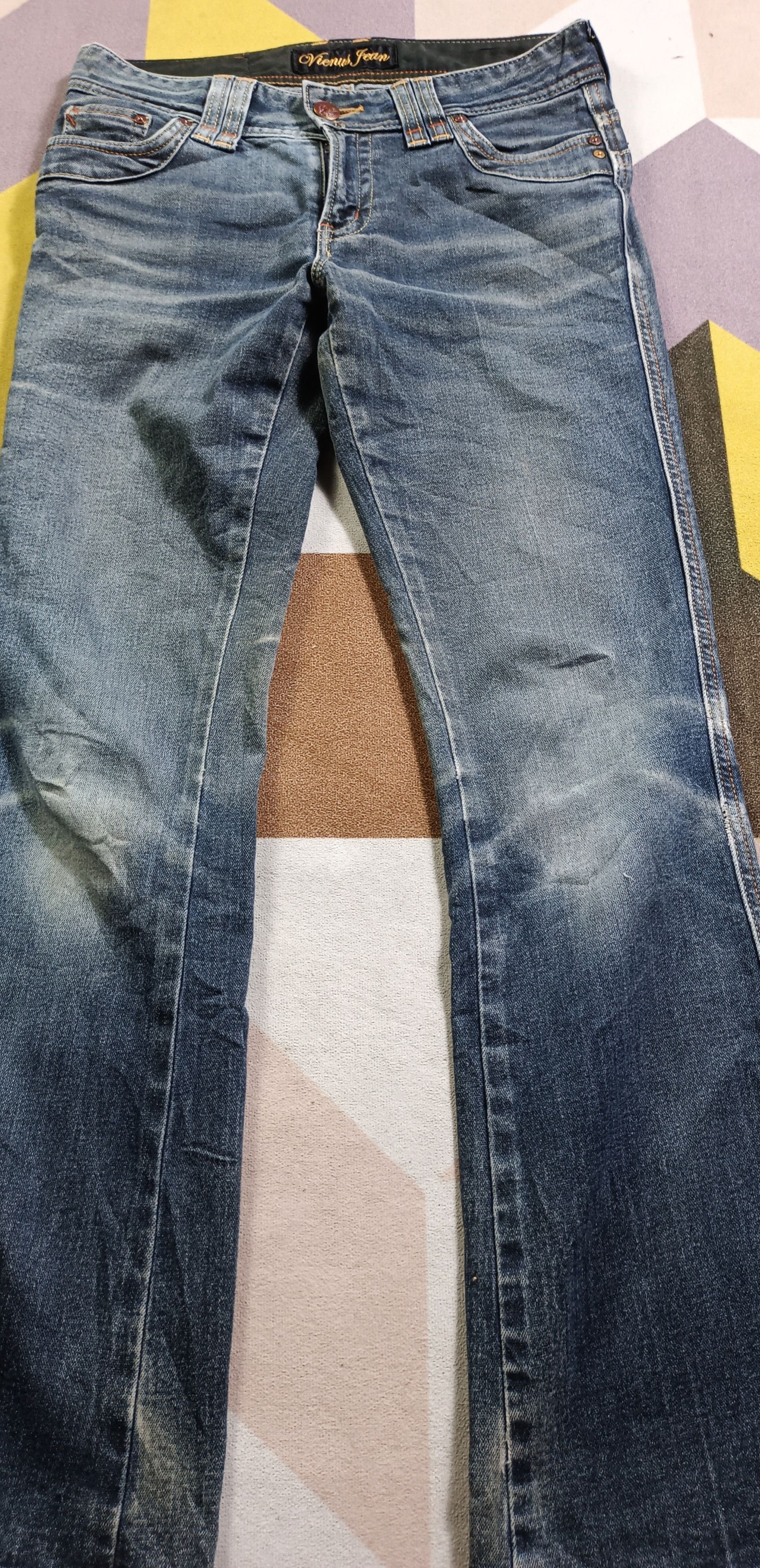 Edwin × If Six Was Nine Vintage🔥 Edwin Something "Vienus" Flare Distresssed Denim Size US 30 / EU 46 - 6 Thumbnail