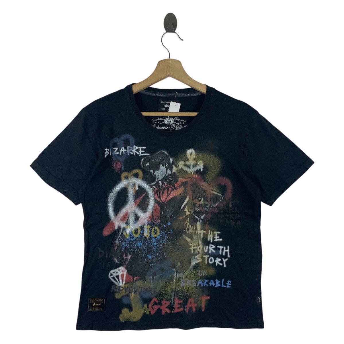 JOJO BIZARRE ADVENTURES x QLAMB Big printed anime tee