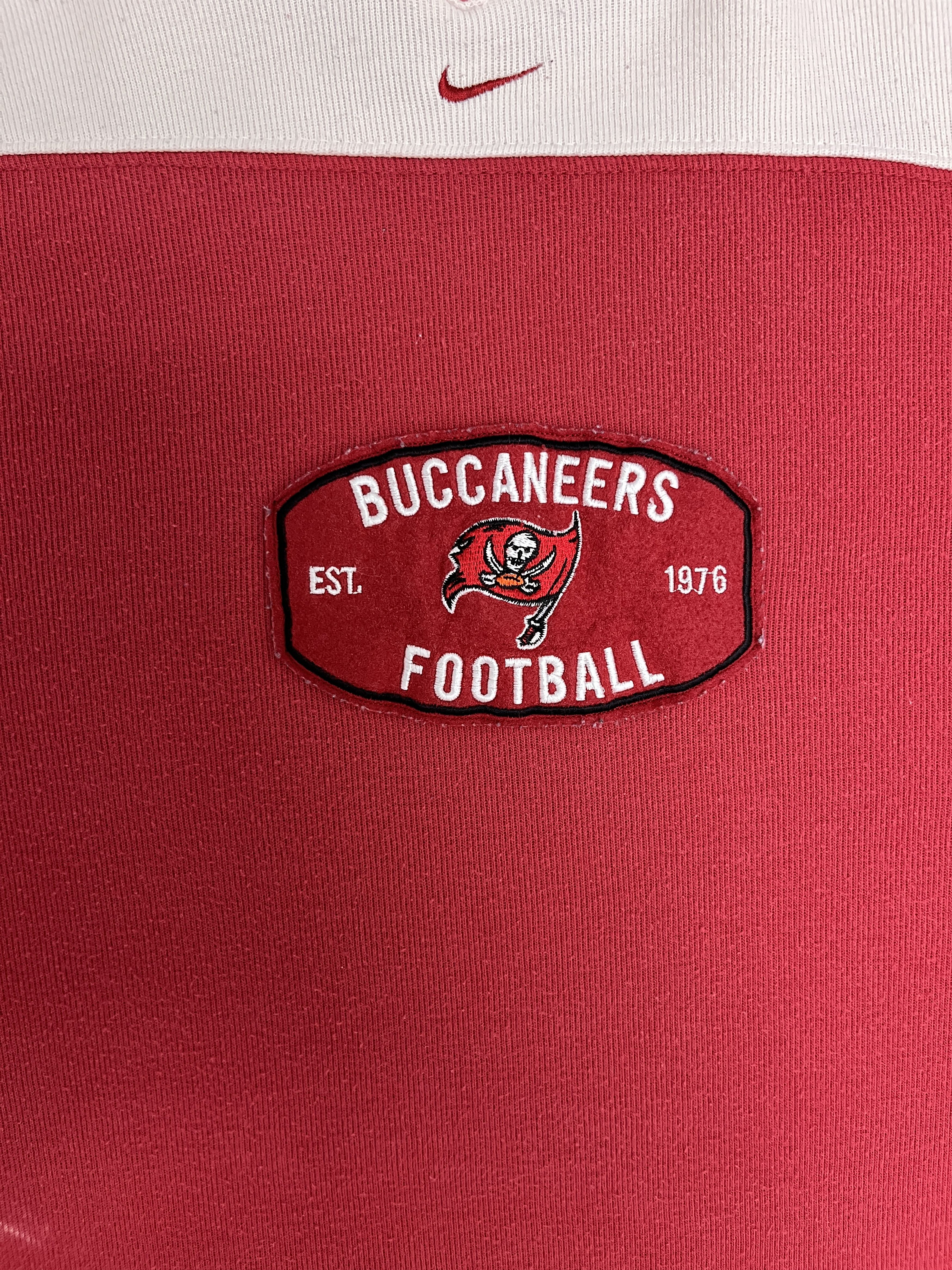 Nike × Vintage Tampa Bay Buccaneers Nike Vintage Red Long Sleeve Tee Size US XL / EU 56 / 4 - 2 Thumbnail