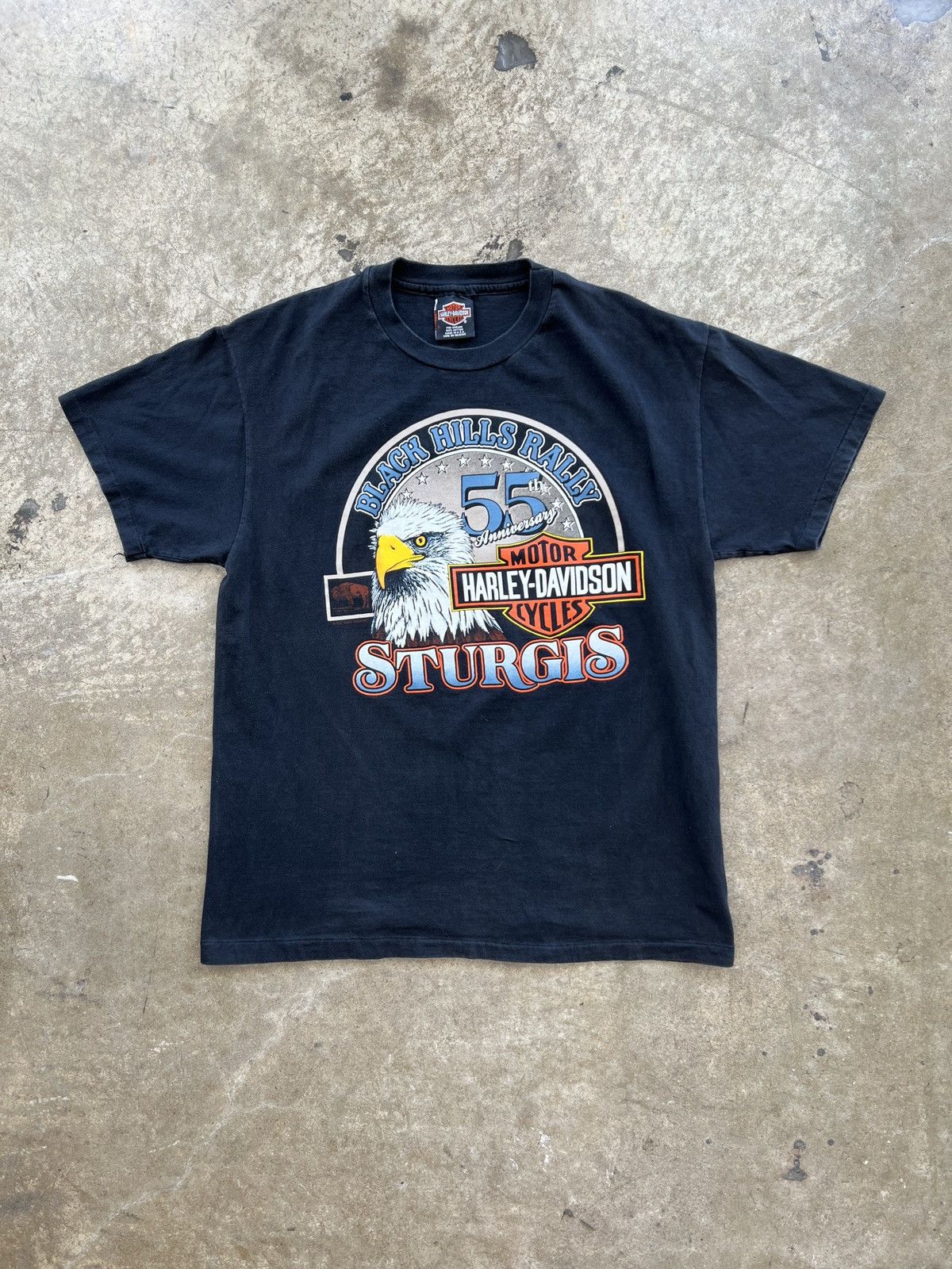 Harley Davidson Vintage Harley Davidson 90s Black Hills Rally Sturgis Large Size US L / EU 52-54 / 3 - 2 Thumbnail