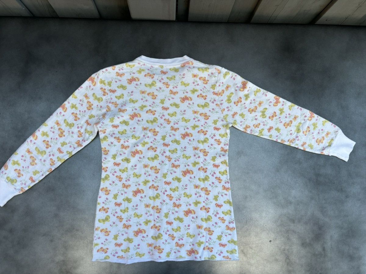 JCPenney × Sears × Vintage 1970s Butterfly Print Thermal Vintage Duofold Undershirt USA Size XS / US 0-2 / IT 36-38 - 10 Thumbnail