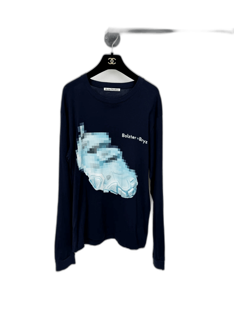 Acne Studios Acne Studios Long Sleeve Graphic Tee Shirt Size S / US 4 / IT 40 - 1 Thumbnail