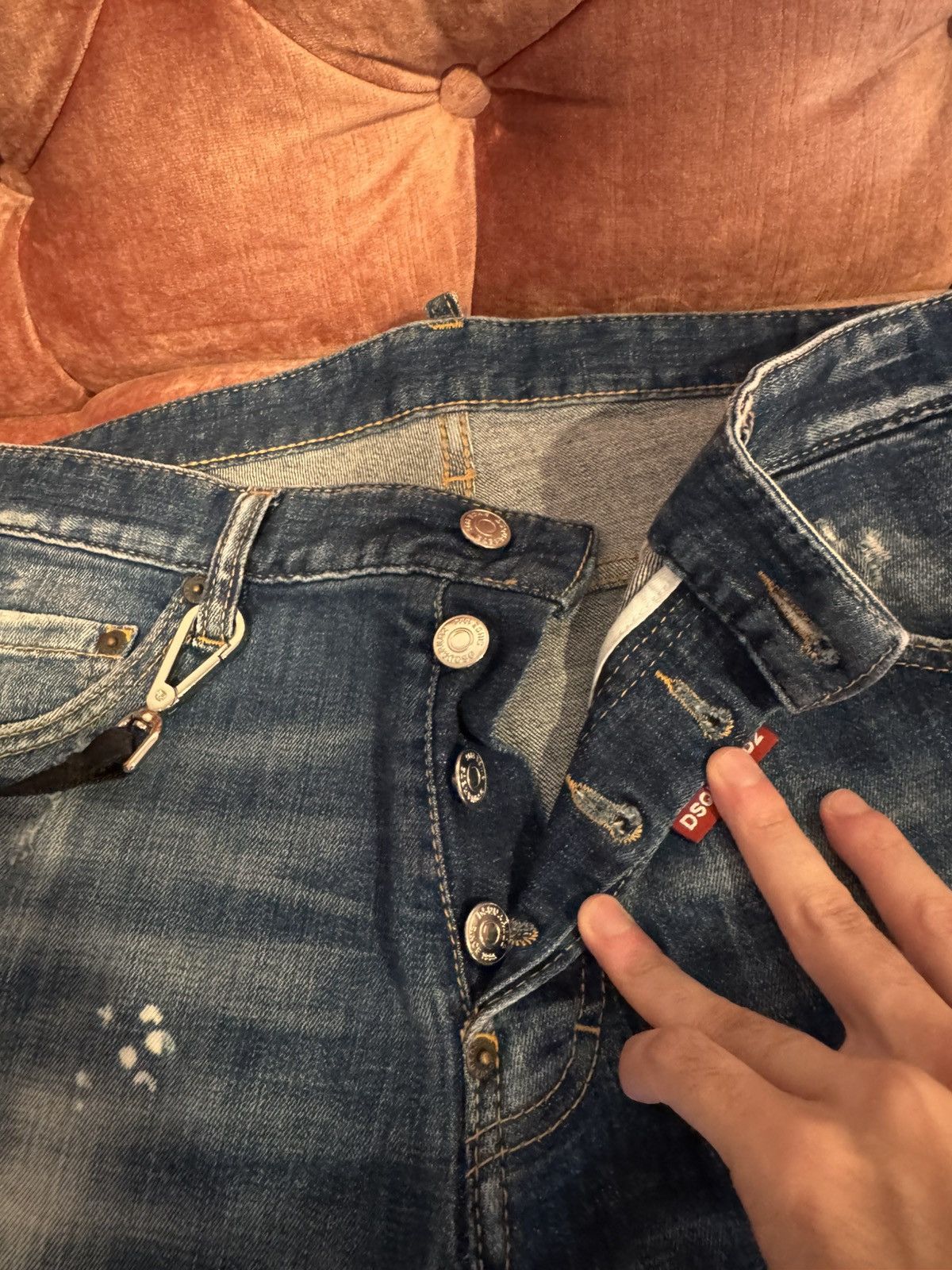 Dsquared2 Dsquared2 blue denim jeans with details Size US 28 / EU 44 - 3 Thumbnail