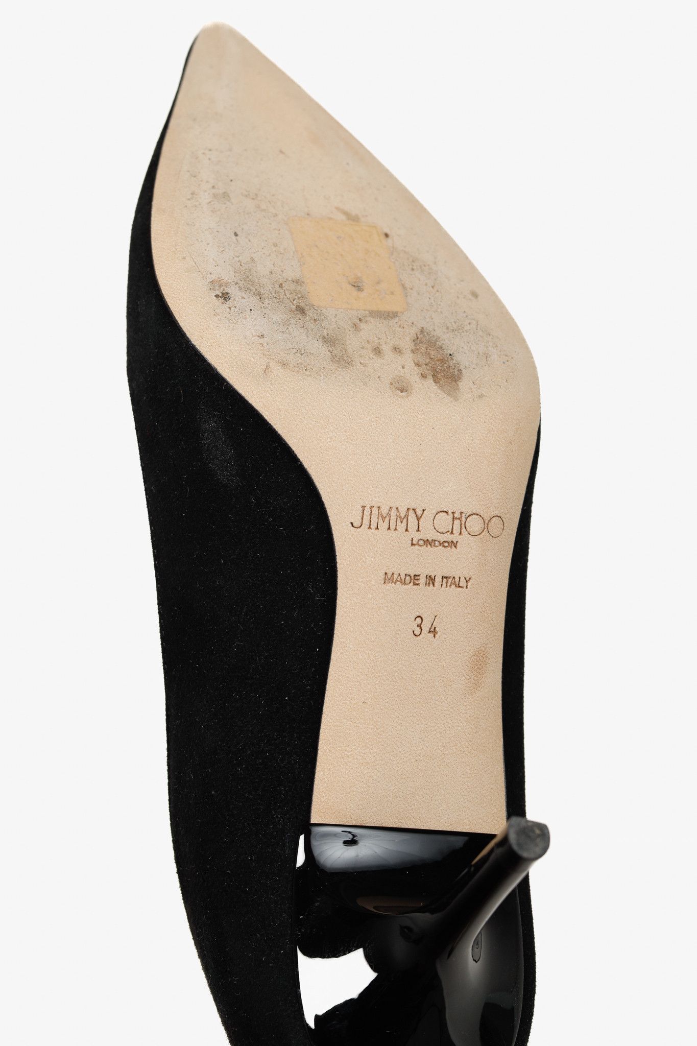 Jimmy Choo Jimmy Choo Aurora 60 Black Suede Pointed-Toe Heels Size US 4 / IT 34 - 5 Thumbnail