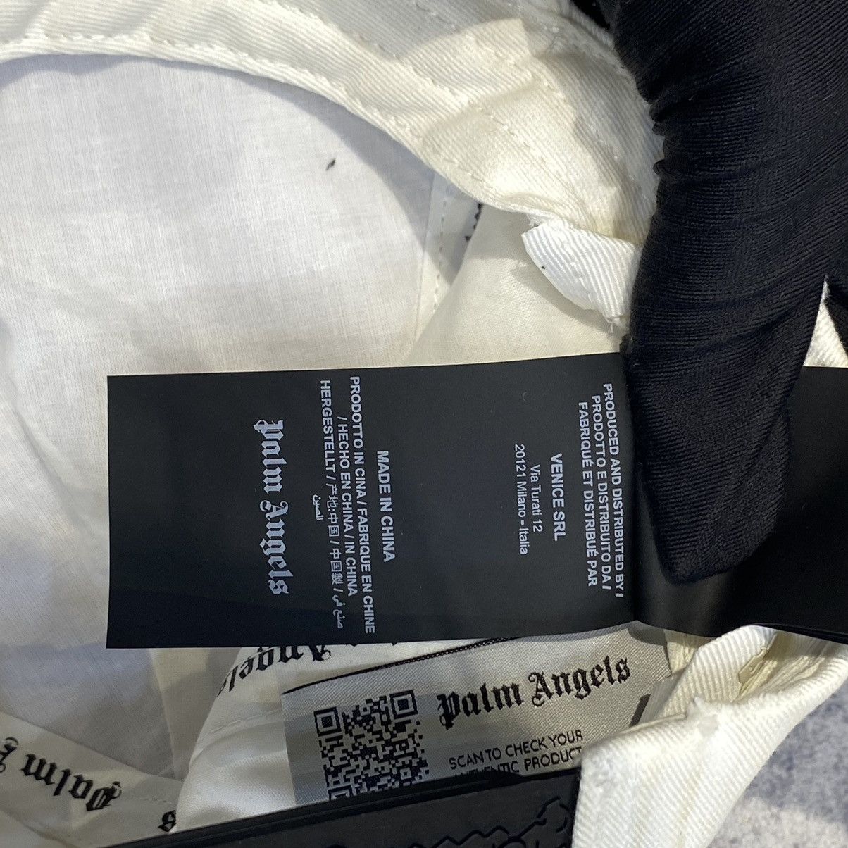 Palm Angels PALM ANGELS Logo Detailed Baseball Hat WHITE Size ONE SIZE - 12 Thumbnail
