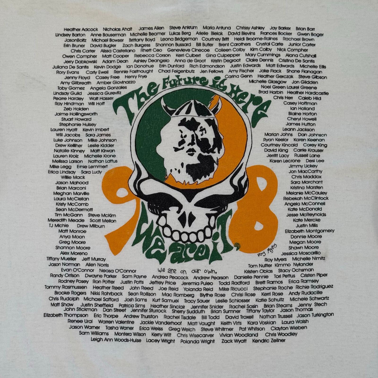 Fruit Of The Loom Vintage 1998 Grateful Dead 'The Future Is Here' T-Shirt Size US L / EU 52-54 / 3 - 1 Thumbnail