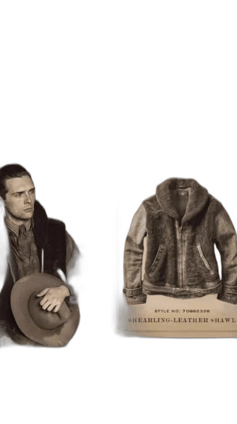 RRL Ralph Lauren Double RL Shearling Leather Jacket Size US M / EU 48-50 / 2 - 1 Thumbnail