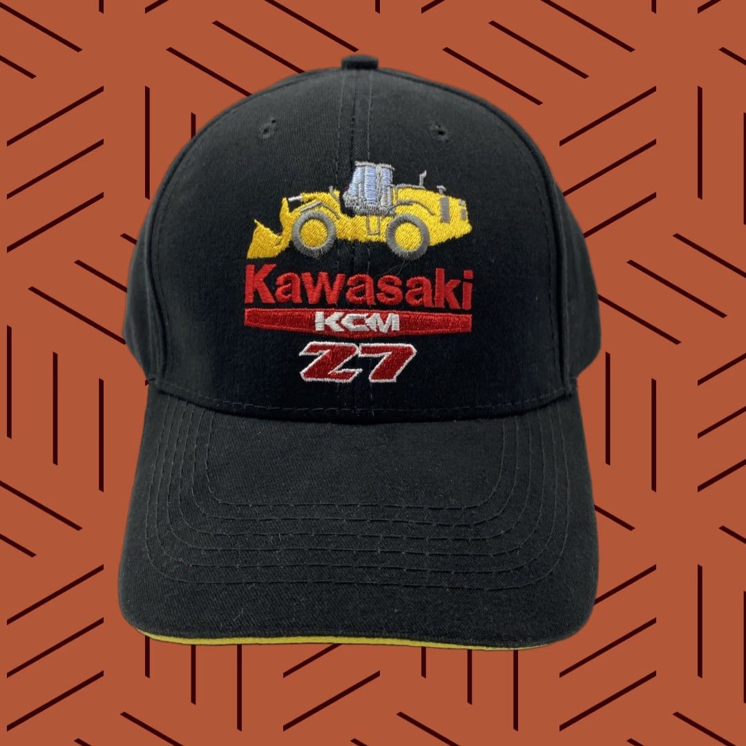 Vintage CROWN KAWASAKI BASEBALL CAP BLACK ONE SIZE ADJUSTABLE COTTON HAT POWER EQUIPMENT MEN Size ONE SIZE - 1 Thumbnail