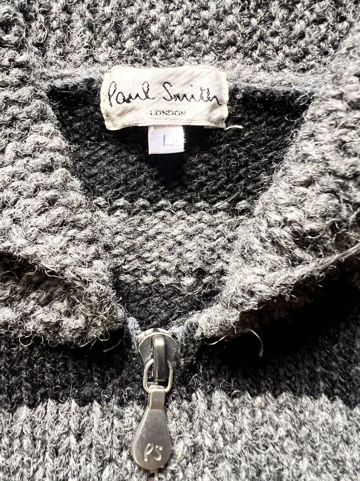 Paul Smith × Vintage Vtg Paul Smith Knitted Wool Sweater Size US L / EU 52-54 / 3 - 9 Thumbnail