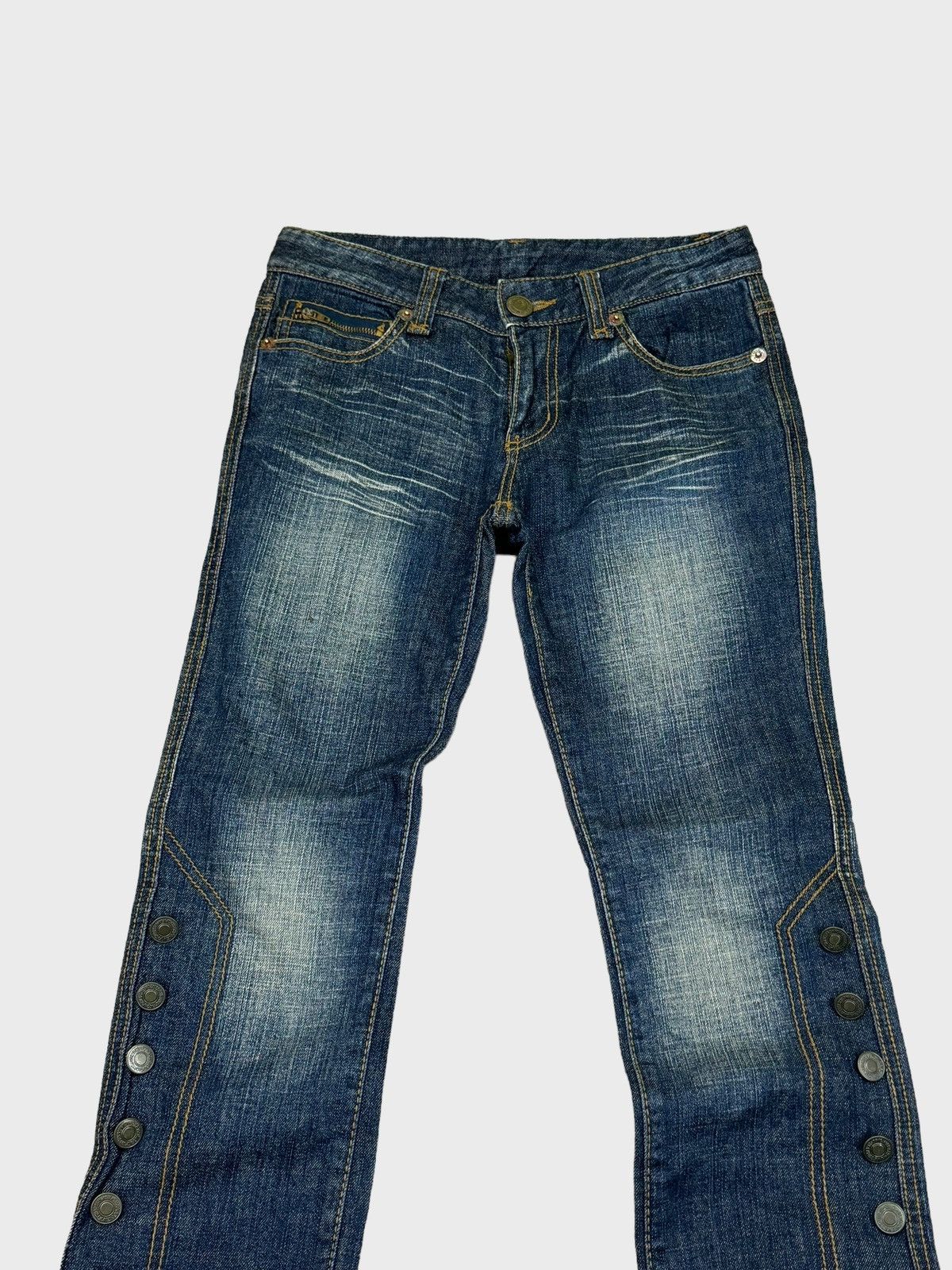 Designer × Japanese Brand MISS ALICE Nice Button Design Denim Pant Size US 26 / EU 42 - 3 Thumbnail