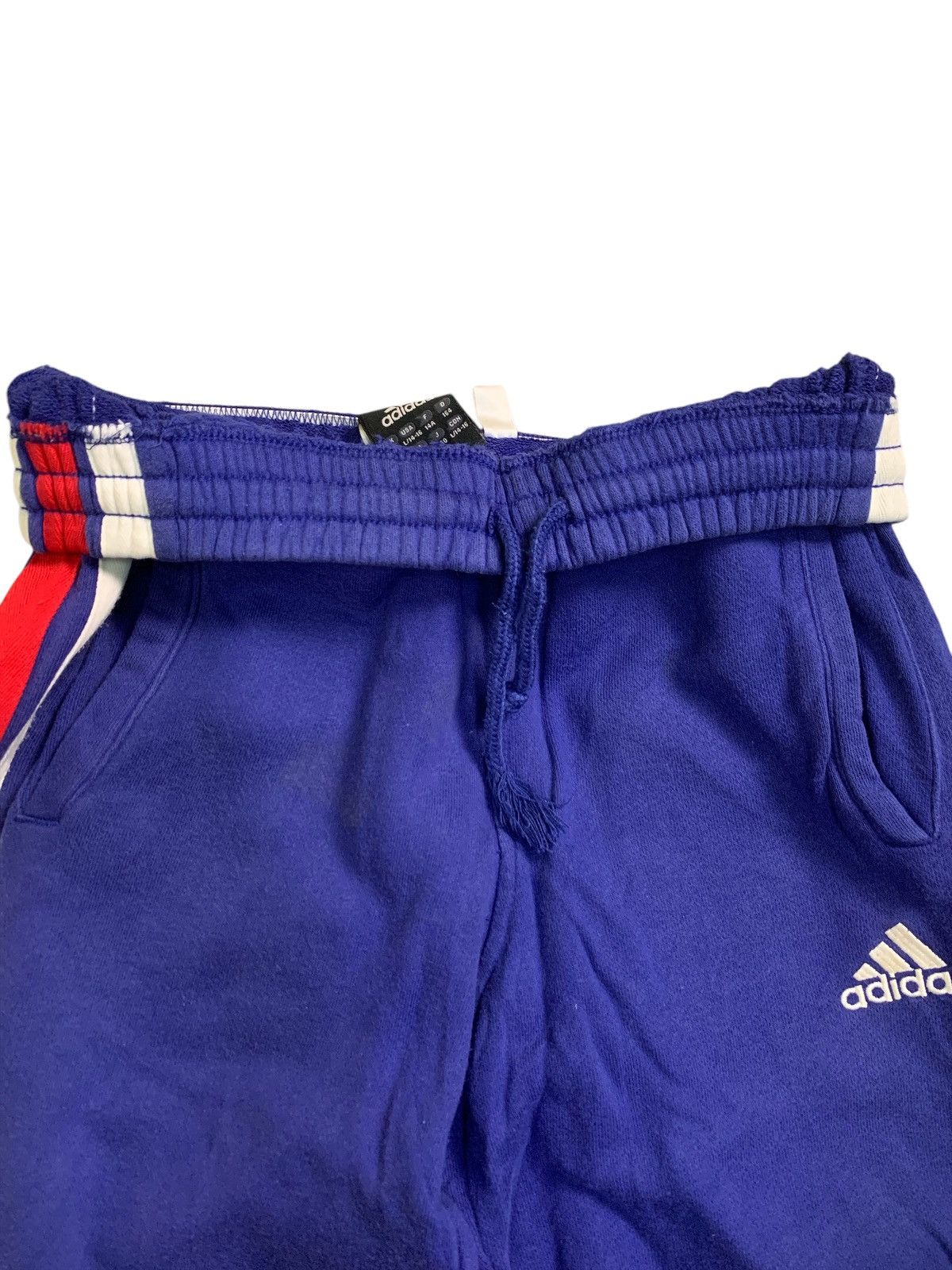 Adidas × Vintage Rare Design Vintage Adidas France Stripe Jogger Pants Size US 26 / EU 42 - 9 Thumbnail