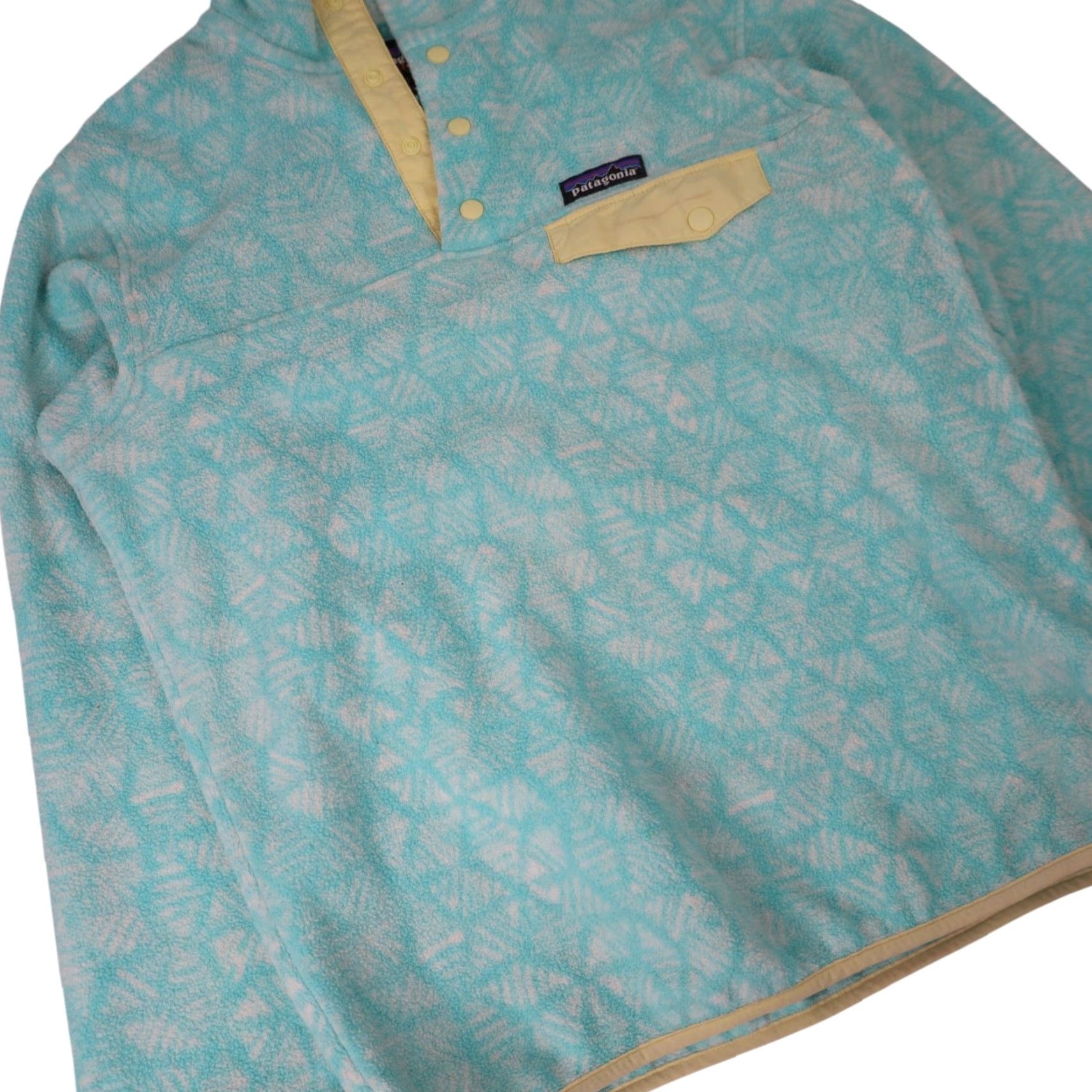 Patagonia VINTAGE Patagonia Synchilla Snow Flake Print Fleece Sweatshirt Blue Womens XS Pullover Sweatshirt Womens XS Blues? Size XS / US 0-2 / IT 36-38 - 3 Thumbnail