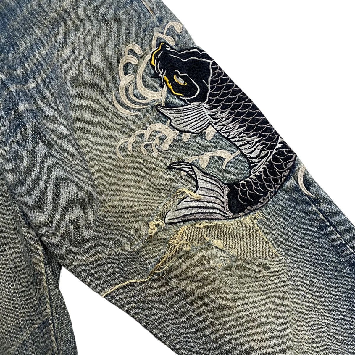Vintage Sukajan denim emboridery distressed pant Size US 36 / EU 52 - 9 Thumbnail