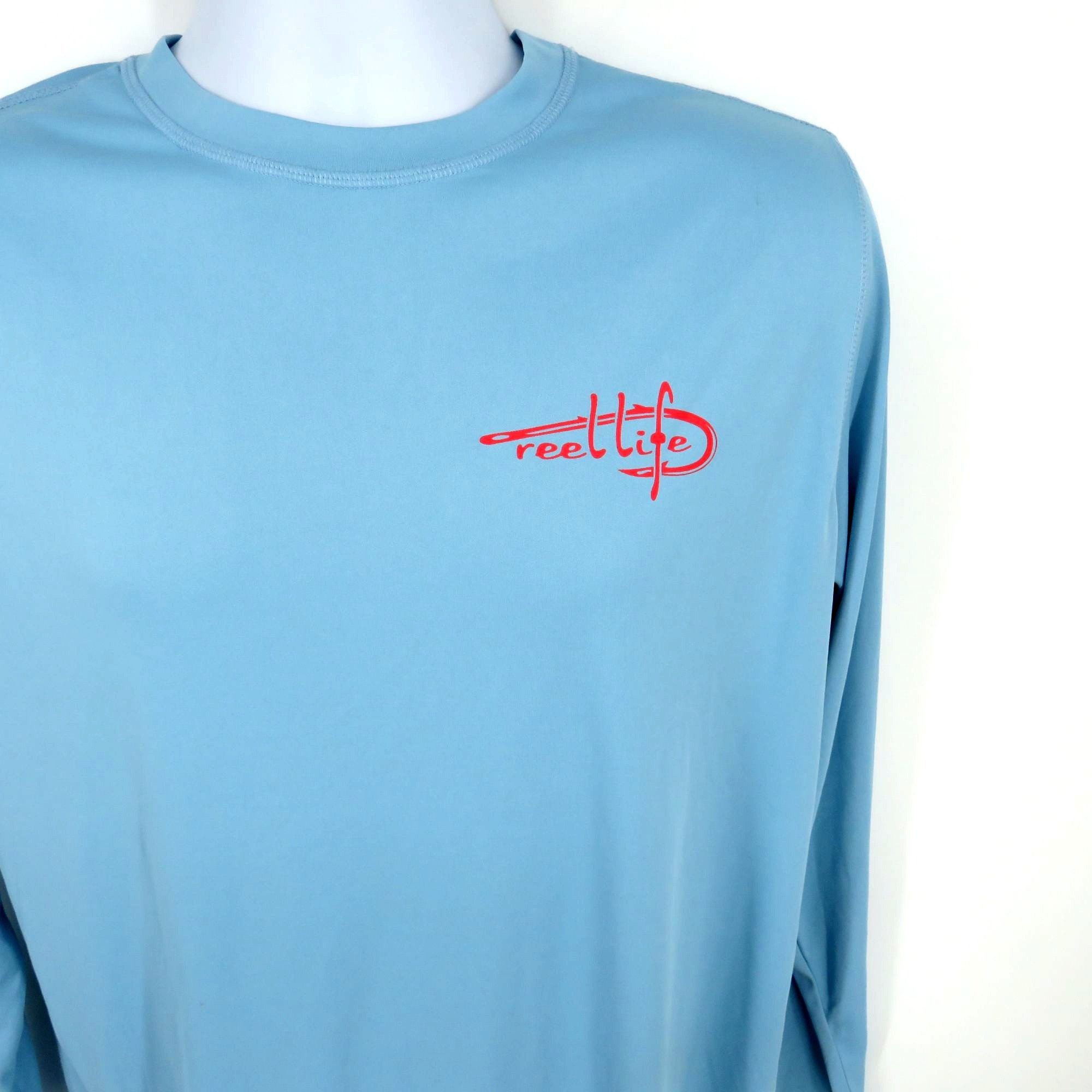 Other Reel Life Sun Ray Defender Long Sleeve Shirt Sky Blue UPF 50 Size US M / EU 48-50 / 2 - 3 Thumbnail