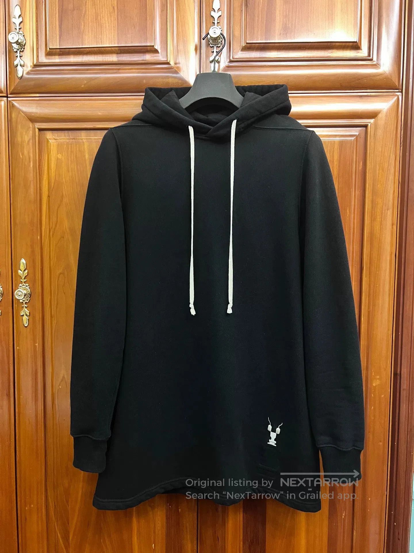 Rick Owens Rick Owens Hooded Sweatshirt with Embroidery. Size US S / EU 44-46 / 1 - 1 Thumbnail
