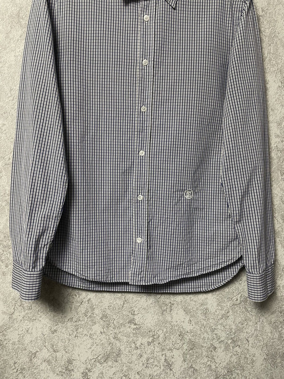 Louis Vuitton Louis Vuitton Checkered Logo Long Sleeve Shirt Size US M / EU 48-50 / 2 - 3 Thumbnail