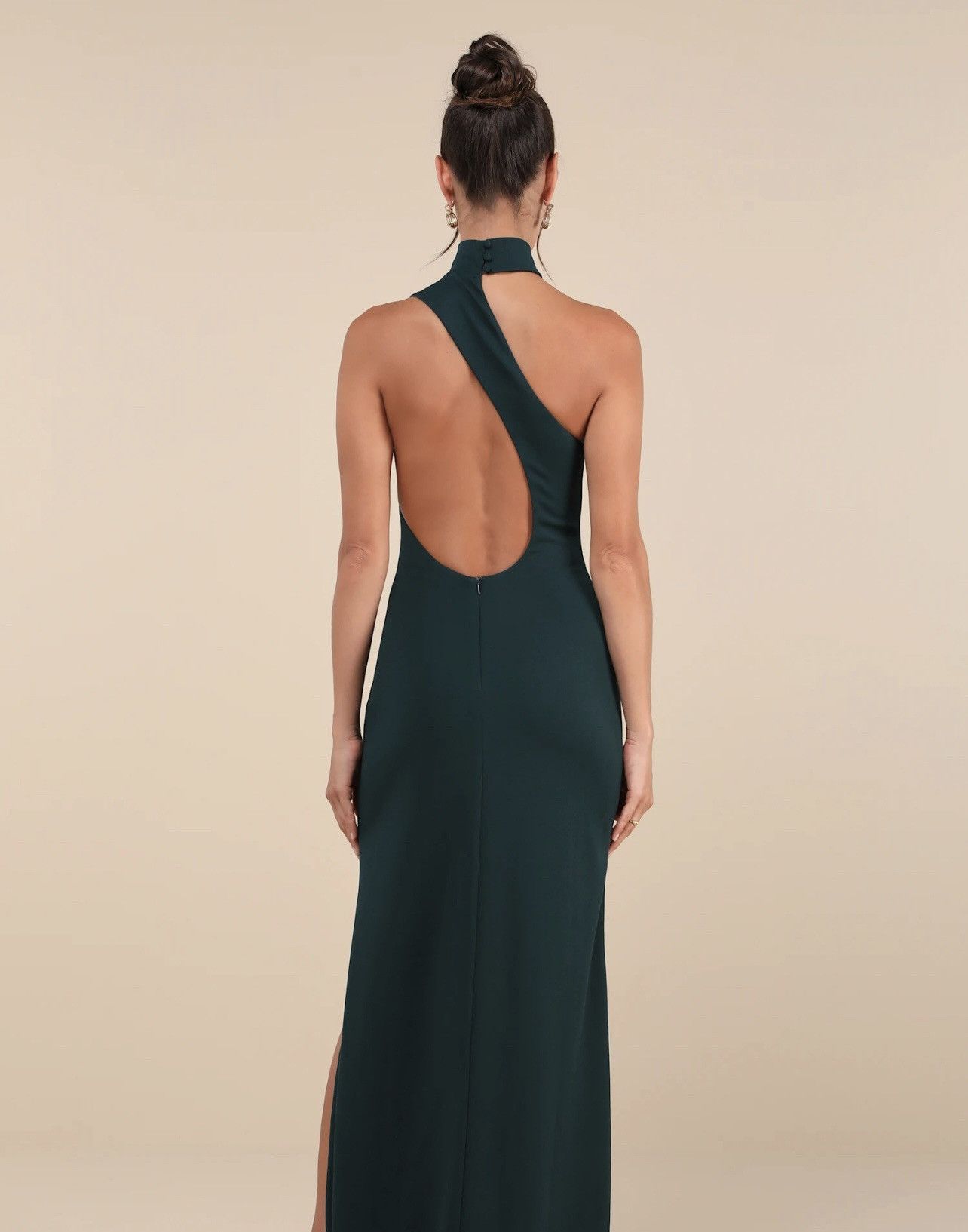 Lulus Green Asymmetrical Cutout Dress Size S / US 4 / IT 40 - 4 Thumbnail