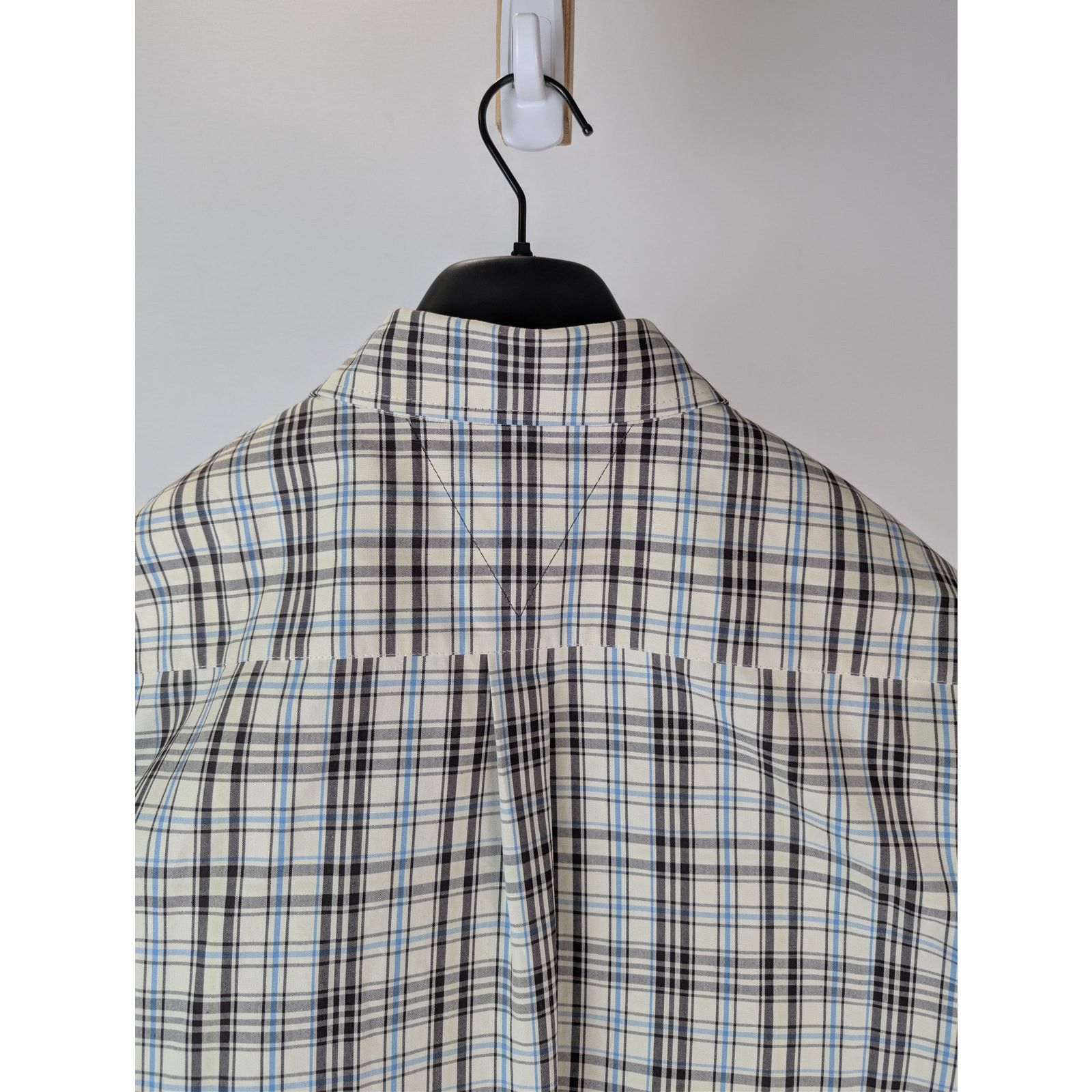 Bottega Veneta o1rshd1 Bold Check Composition Cotton Shirt Chalk / Fondant Size US S / EU 44-46 / 1 - 15 Thumbnail