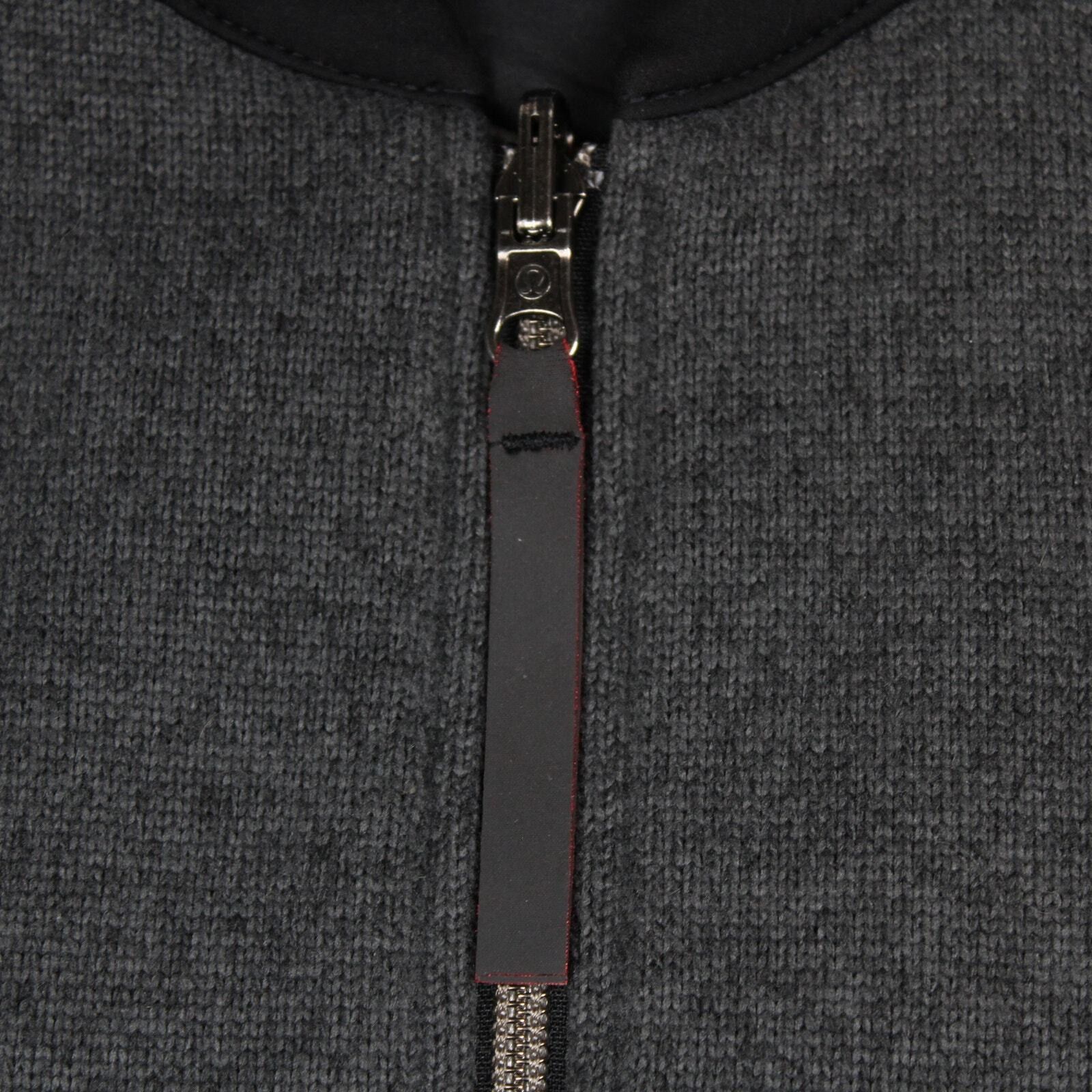 Lululemon LuluLemon Full Zip Up Bomber Jacket Gray/Black - Size Large Size US L / EU 52-54 / 3 - 2 Thumbnail