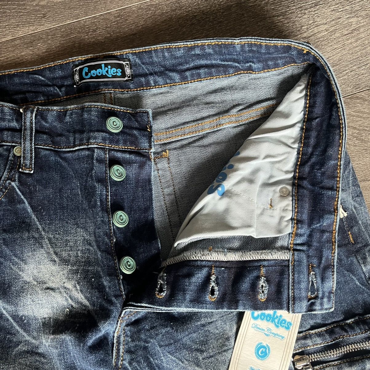 Cookies New Cookies Core Modern Flare Fit Cargo Washed Denim Jeans Size US 32 / EU 48 - 8 Thumbnail