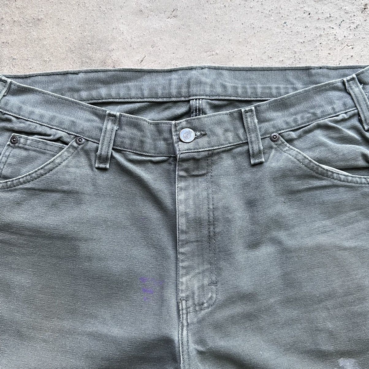 Carhartt (34x30.5) Crazy Vintage Y2K Faded Dickies Carpenter Moss Size US 34 / EU 50 - 5 Thumbnail