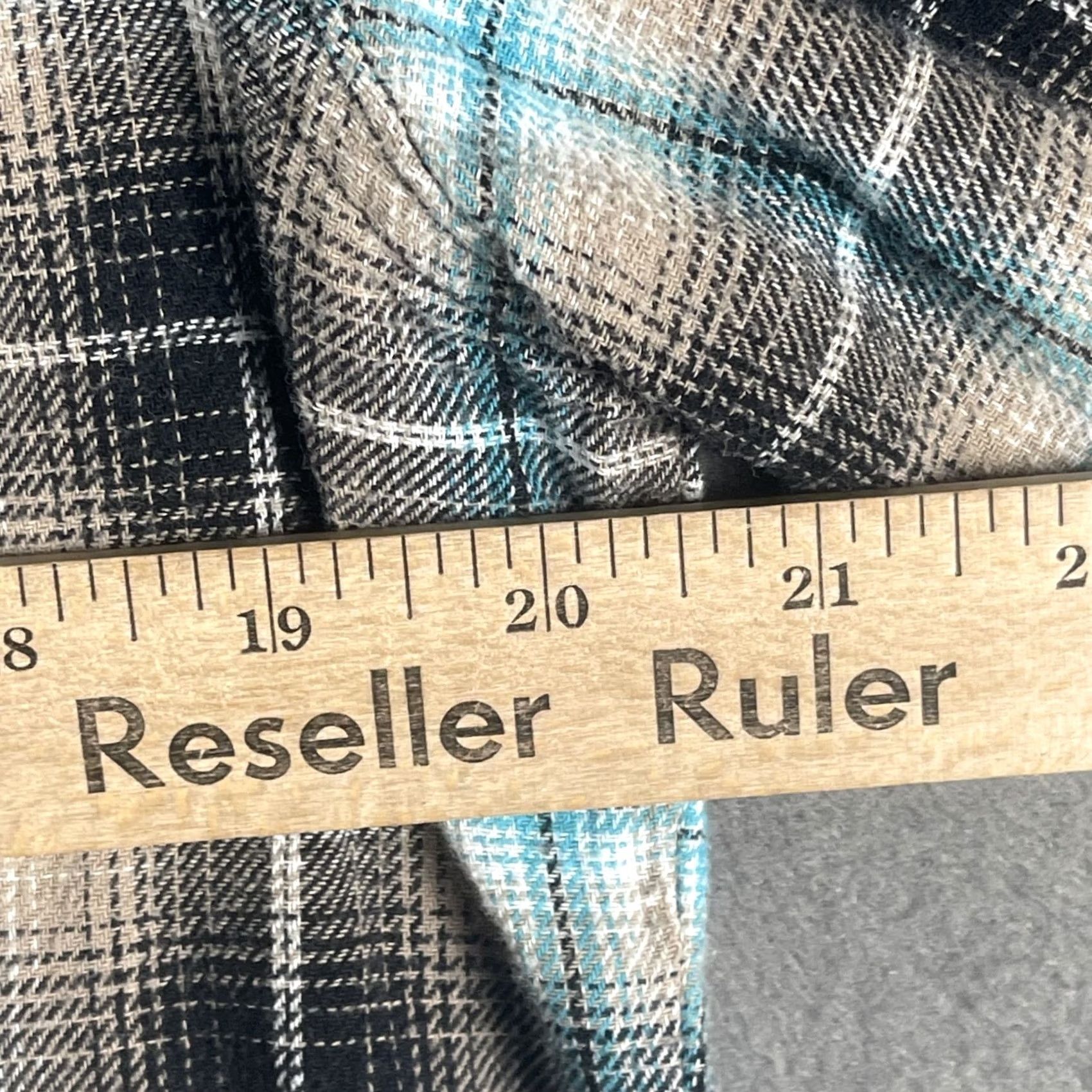 Wrangler Wrangler Wrancher Pearl Snap Western Shirt Mens M Black Plaid Size US M / EU 48-50 / 2 - 7 Thumbnail