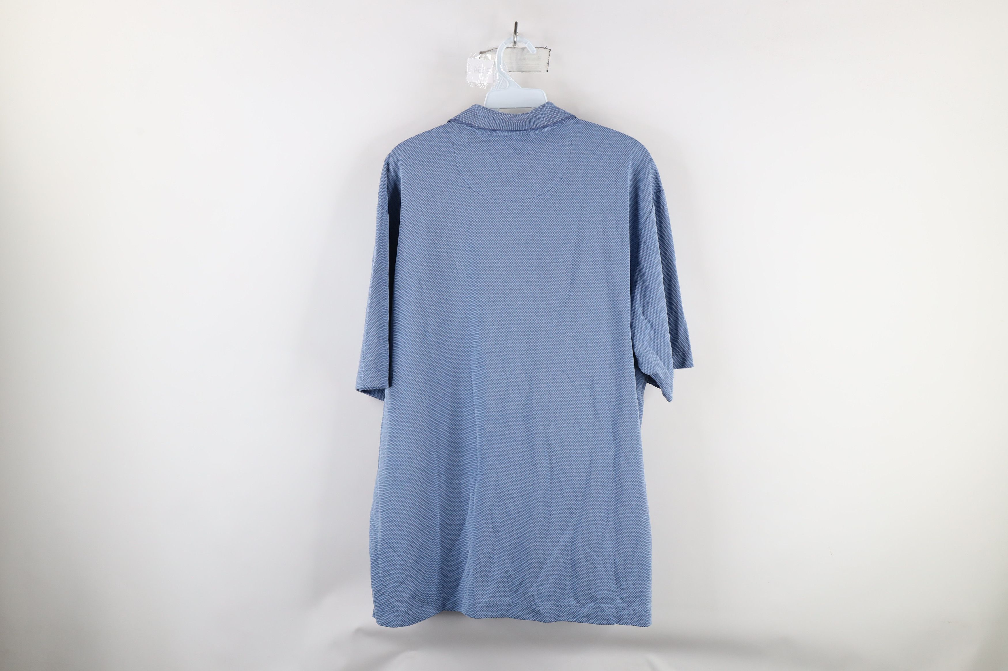 Tommy Bahama × Vintage Tommy Bahama Waffle Knit Collared Golf Polo Shirt Blue Size US L / EU 52-54 / 3 - 9 Thumbnail