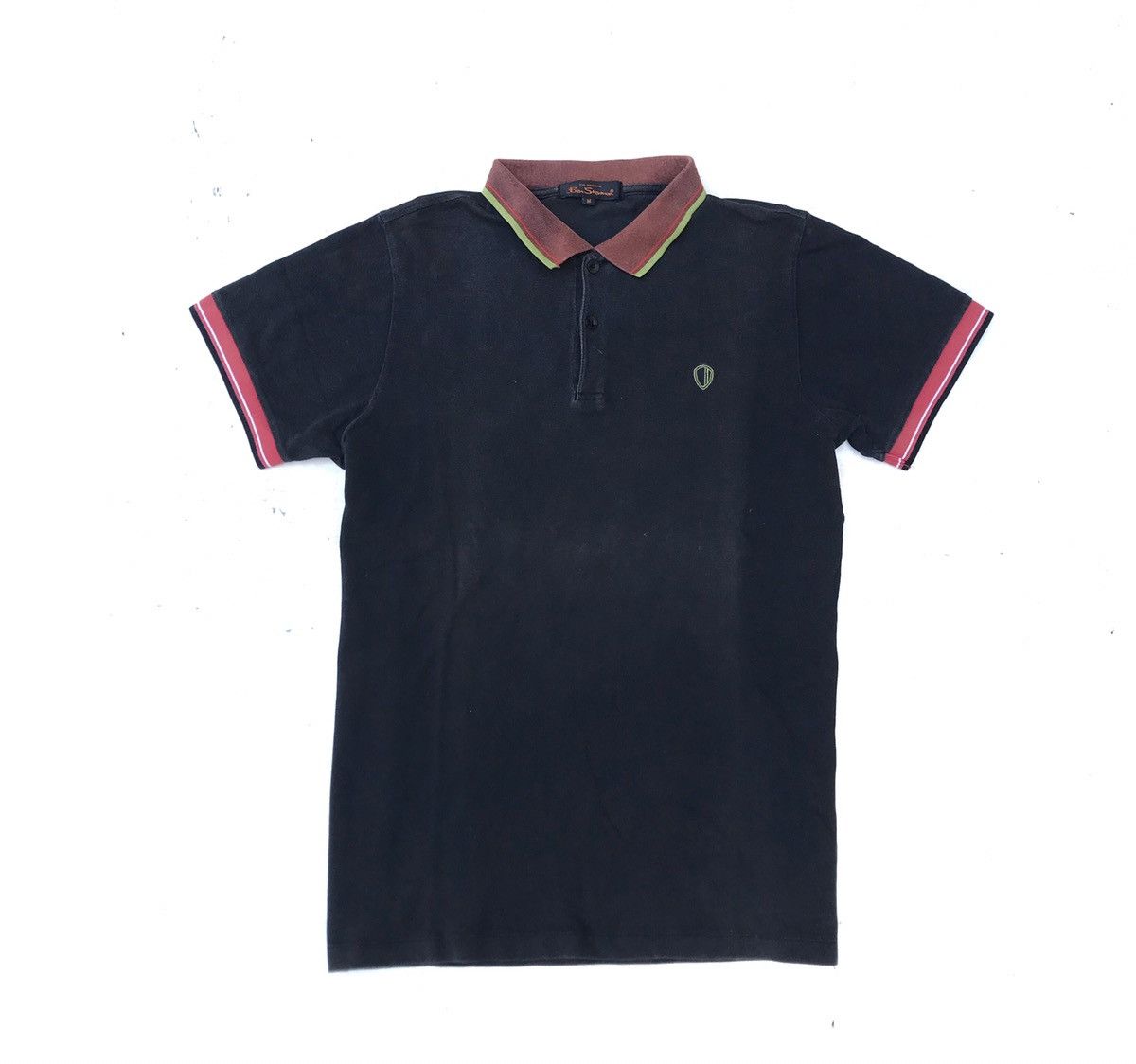 Ben Sherman × Other UK Vintage Ben Sherman Plectrum Polo shirt Black polo sweet Size US M / EU 48-50 / 2 - 2 Thumbnail