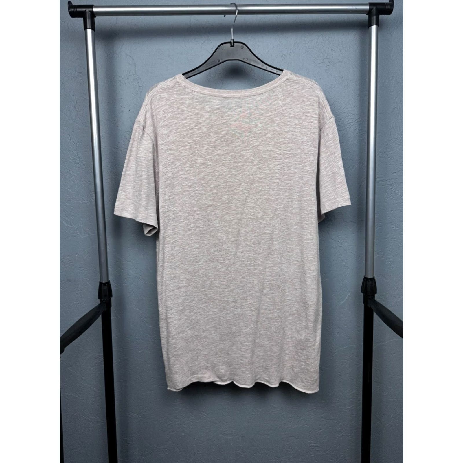 Allsaints AllSaints Pesley Mens Cotton-Polyester-Linen Crew Neck T-Shirt Size L Multicolor Short Sleeve Crew Neck Shirt Mens L Size US L / EU 52-54 / 3 - 5 Thumbnail