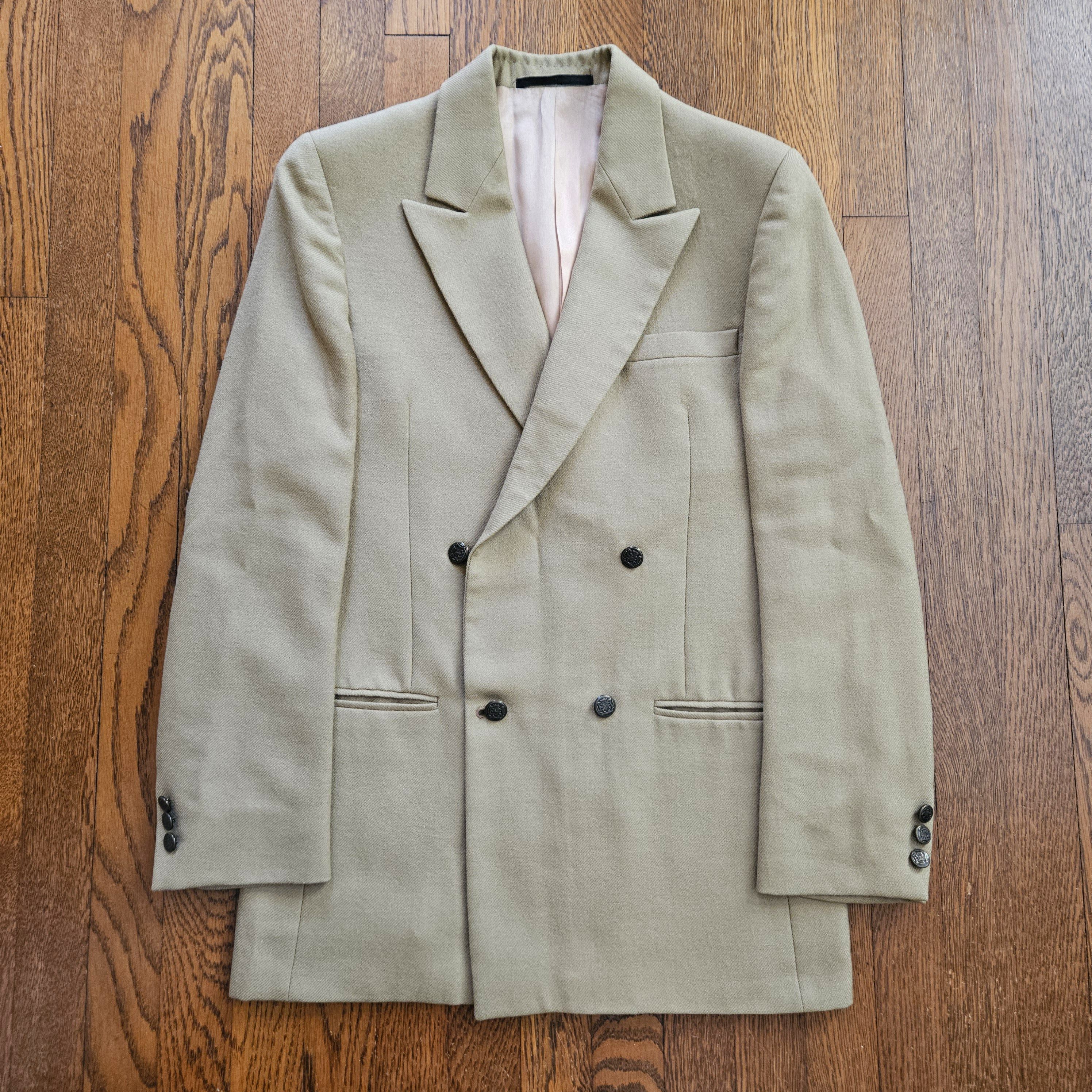 Givenchy Vintage Givenchy Double Breasted Camel Hair Cream Blazer Size US S / EU 44-46 / 1 - 1 Thumbnail