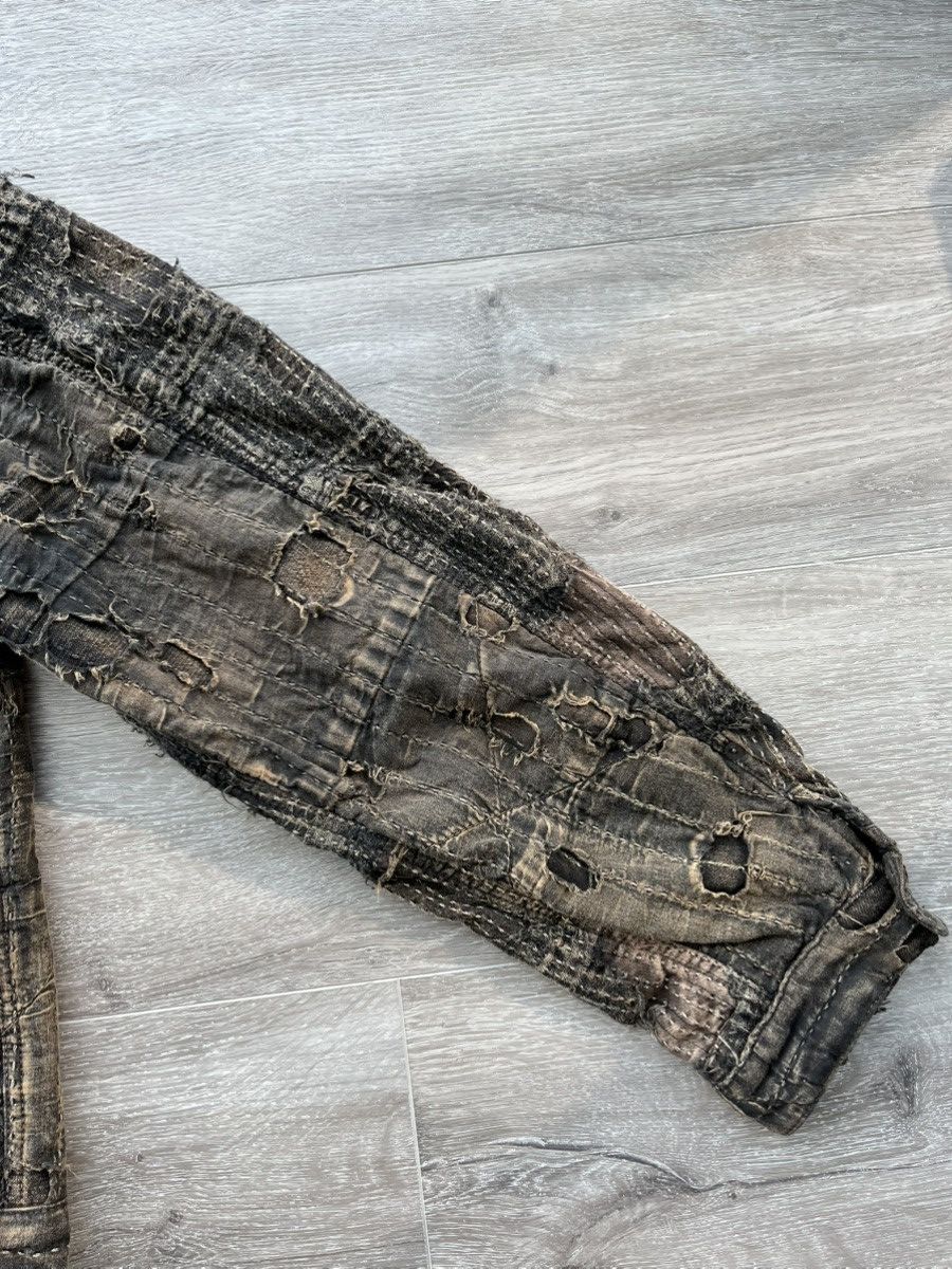 Kapital Kapital Boro Distressed Patchwork Jacket - Black Tea Size US XL / EU 56 / 4 - 7 Thumbnail