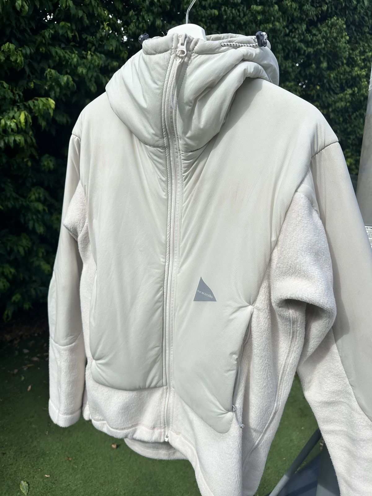 And Wander And Wander Top Fleece Jacket Two Toned Cream Size US M / EU 48-50 / 2 - 2 Thumbnail