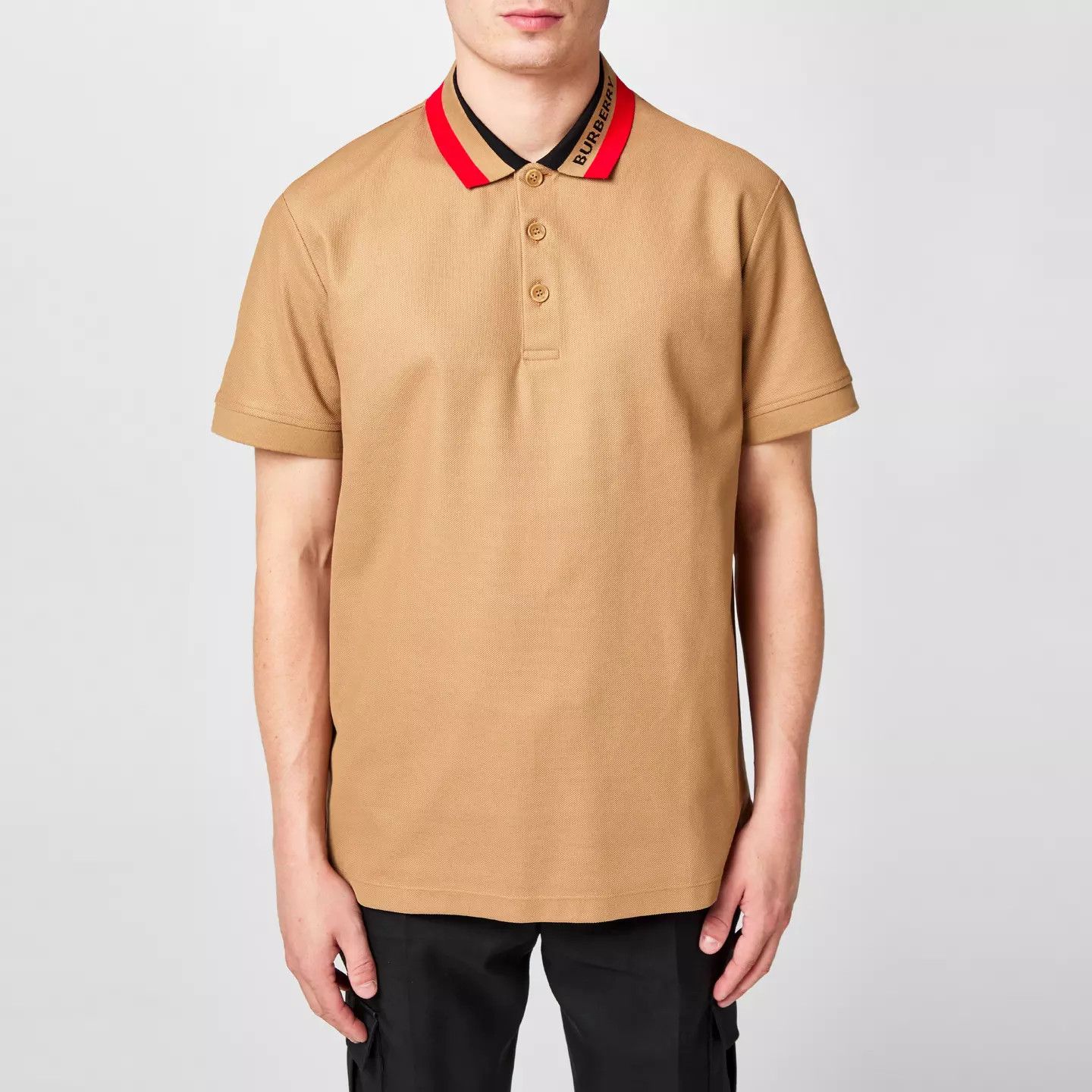 Burberry o1g2r1mq0426 Logo Polo Shirt in Camel Size US S / EU 44-46 / 1 - 2 Thumbnail