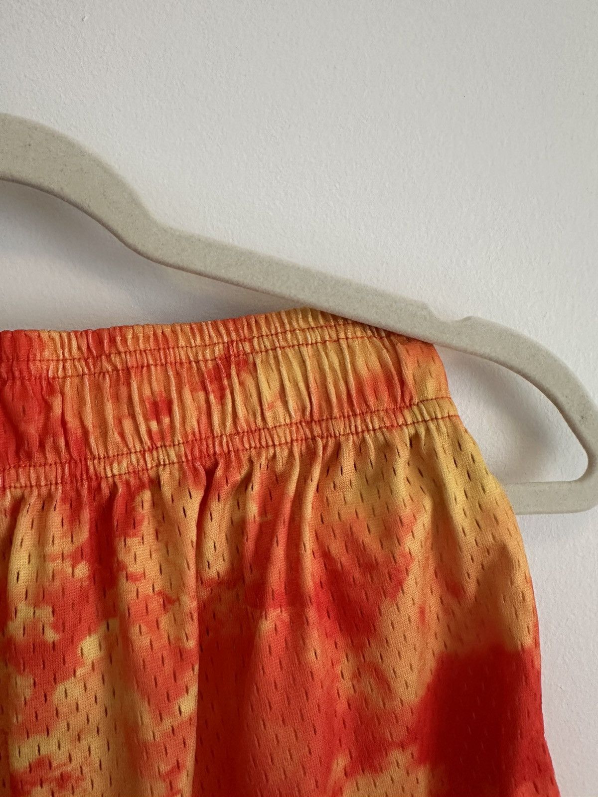 Other Inaka Power Mesh Shorts - Tie-Dye Fire Red/Orange (Size S) Size 27" / US 4 / IT 40 - 5 Thumbnail