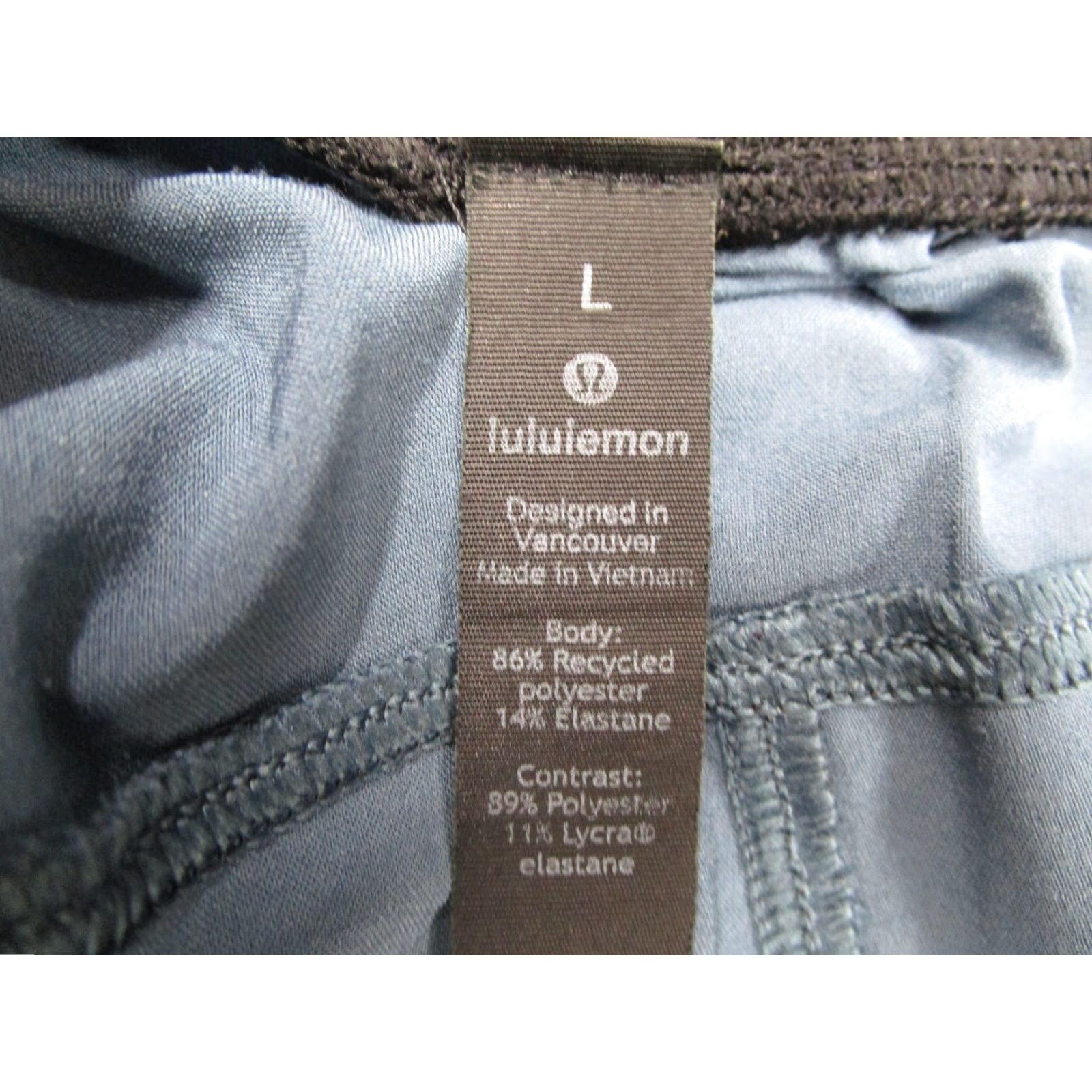 Lululemon Lululemon Shorts Mens Large Blue Black License to Train Geometric Athletic Gym Size US 33 - 2 Thumbnail