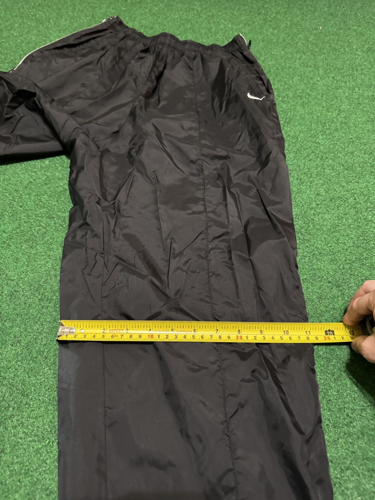 Nike Nike Nylon Jogger Vintage 90s 24x30 Drawstring L Sweatpants Size 24" / US 00 / IT 34 - 10 Thumbnail