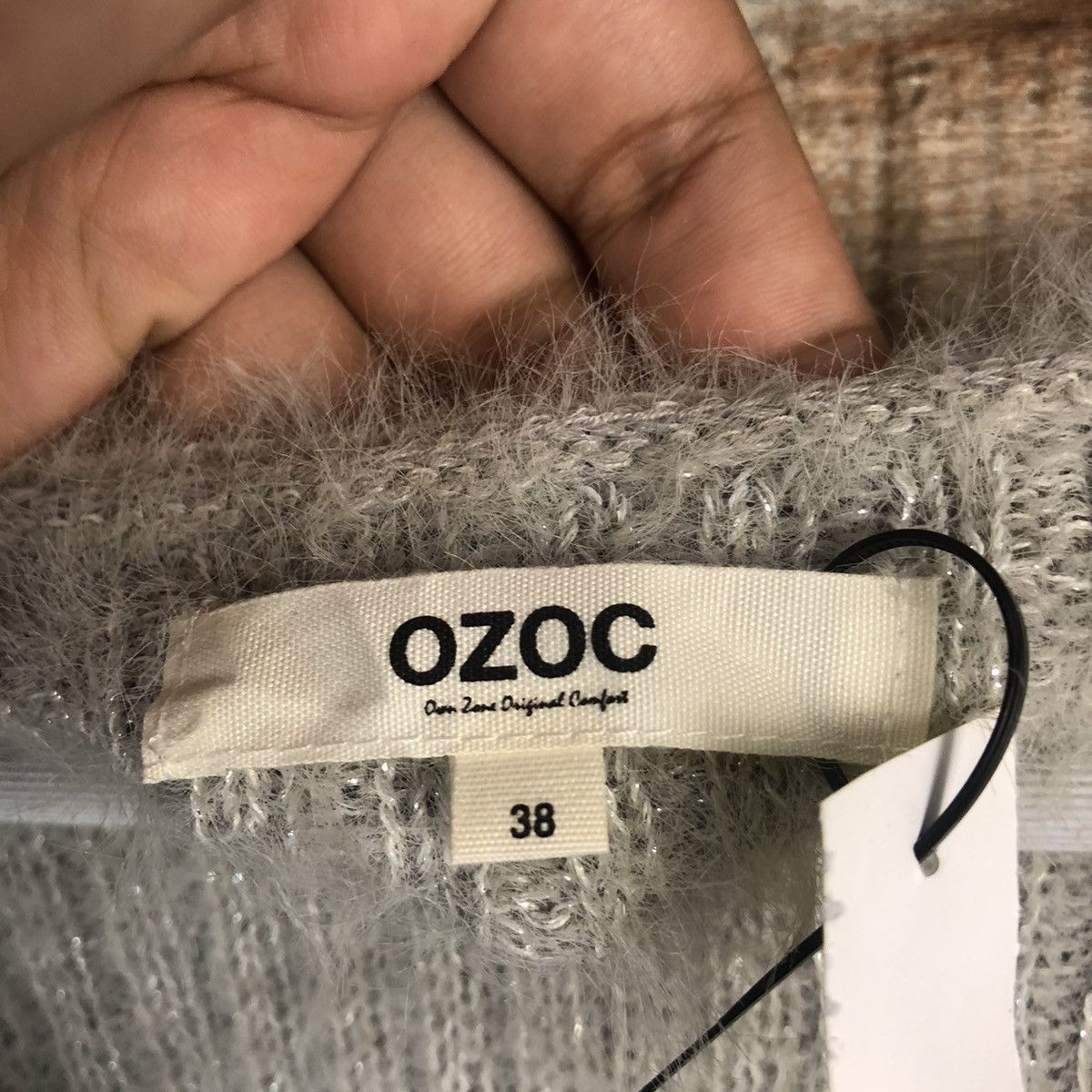 DL Ozoc Grey Mohair Knitwear #C369