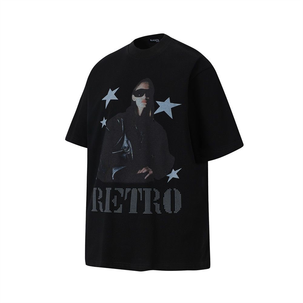 Japanese Brand × Vintage Street trend loose cotton hip-hop character print t-shirt Size US M / EU 48-50 / 2 - 2 Thumbnail