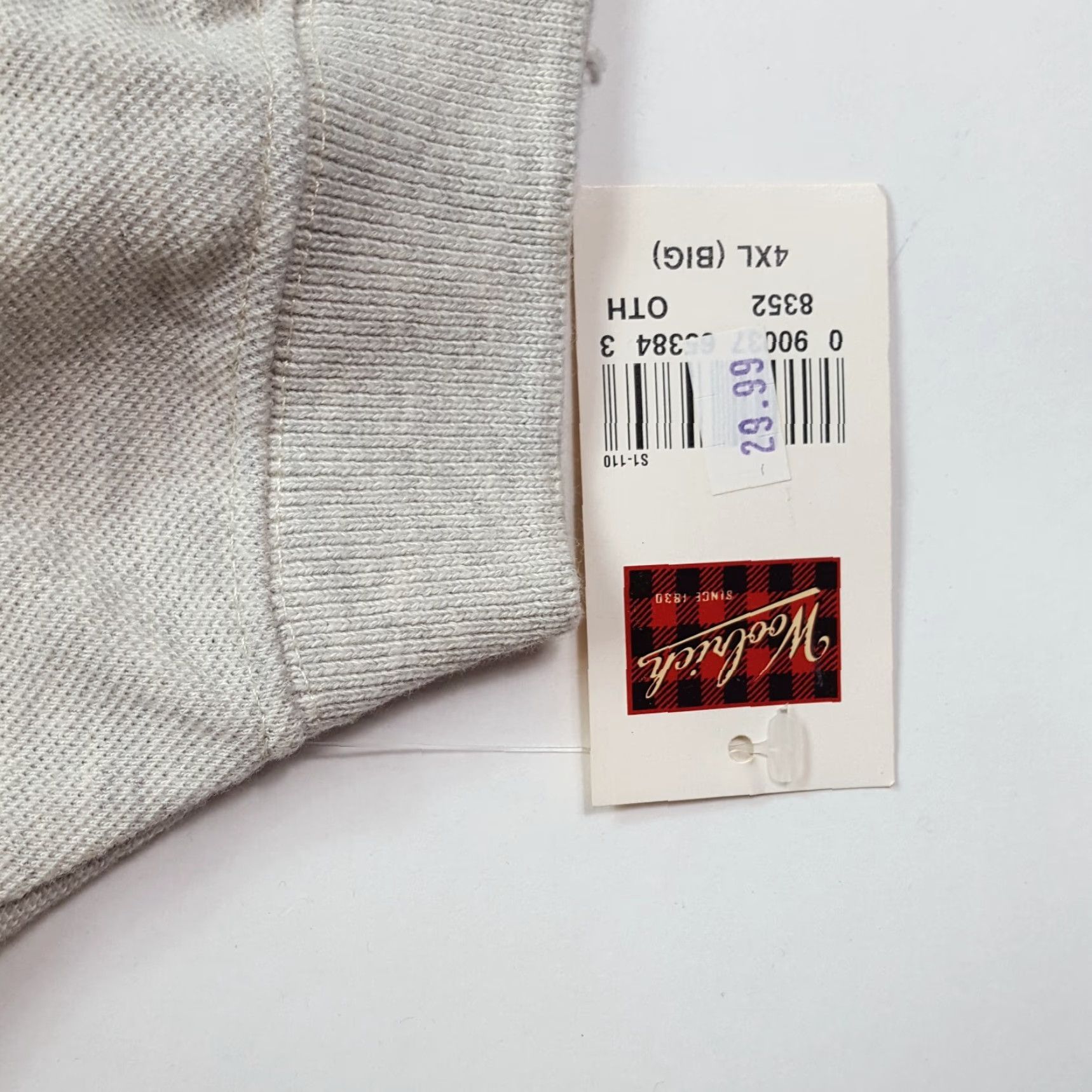 Vintage VINTAGE Woolrich Polo Shirt Big 4XLB Gray Collared Short Sleeve Button Polo Mens 4X Big & Tall Cotton Knit Golf Casual 90s Retro Sports Size US XXL / EU 58 / 5 - 4 Thumbnail