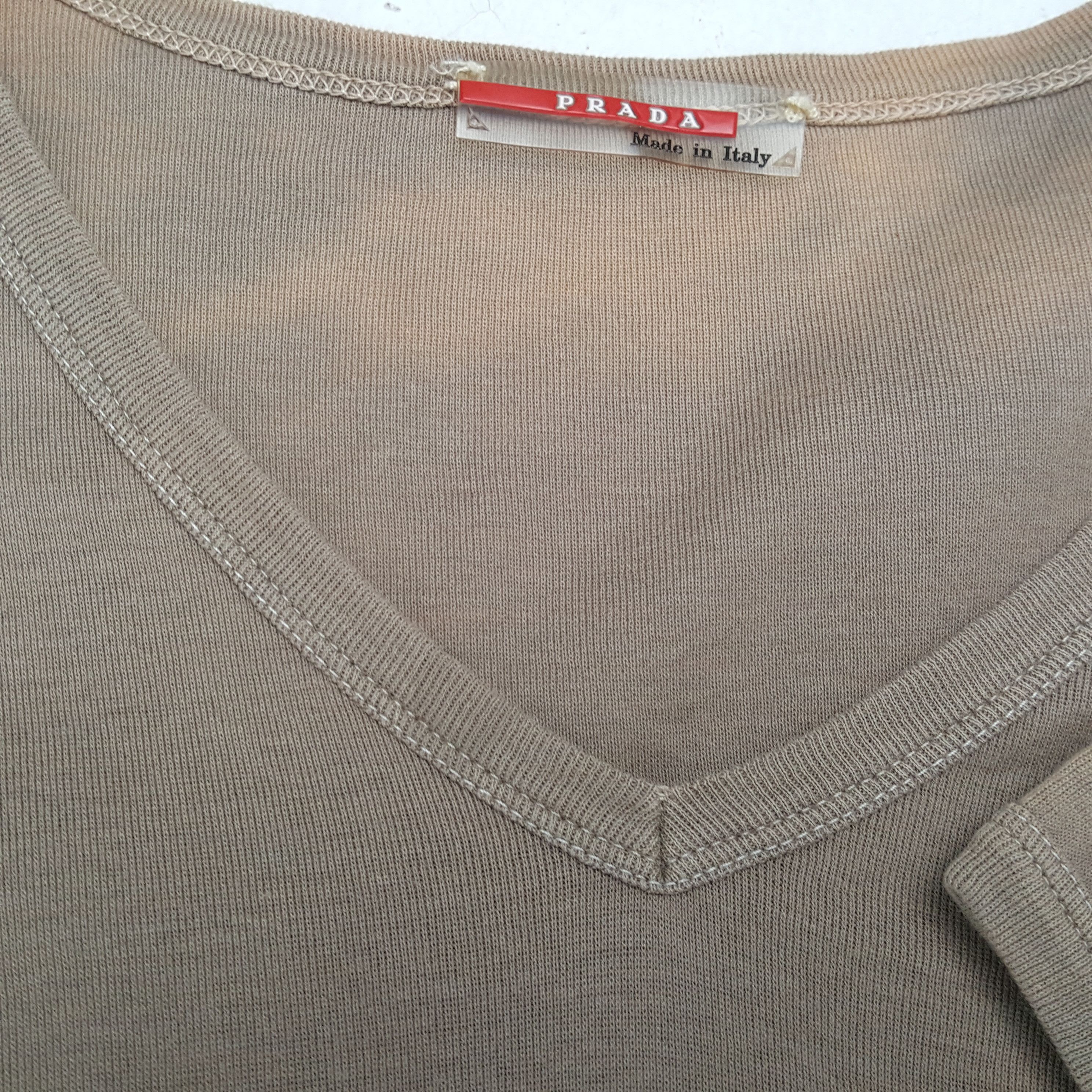 Prada × Vintage PRADA Italian Brand Pocket Design Tshirt Size S / US 4 / IT 40 - 7 Thumbnail