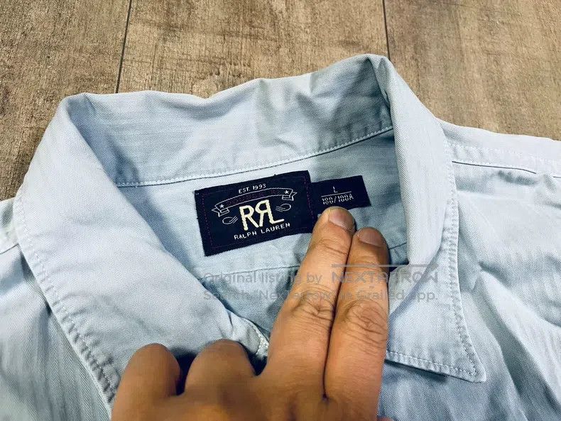 RRL Ralph Lauren RRL Ralph Lauren Blue dyed indigo embroidered flying tire Size US L / EU 52-54 / 3 - 4 Thumbnail