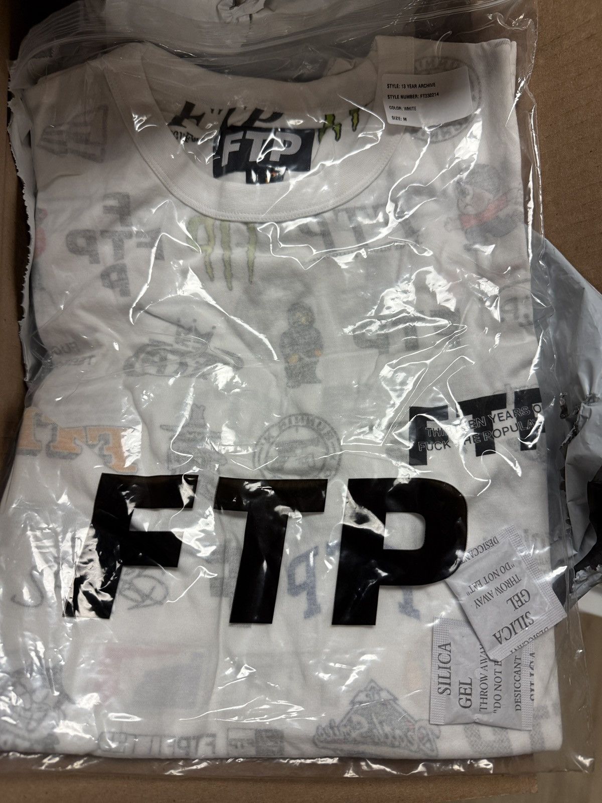 Fuck The Population FTP 13 YEAR ANNIVERSARY REVERSIBLE LOGOS TEE - MEDIUM Size US M / EU 48-50 / 2 - 1 Thumbnail