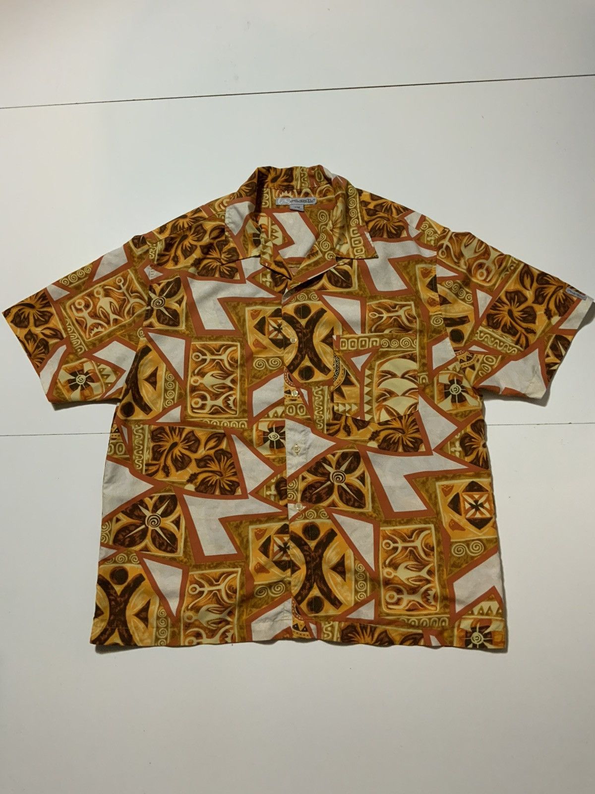 Rusty × Vintage Vintage Y2K Rusty Hawaiian Surf Loop Collar Camp Shirt Size US M / EU 48-50 / 2 - 1 Thumbnail