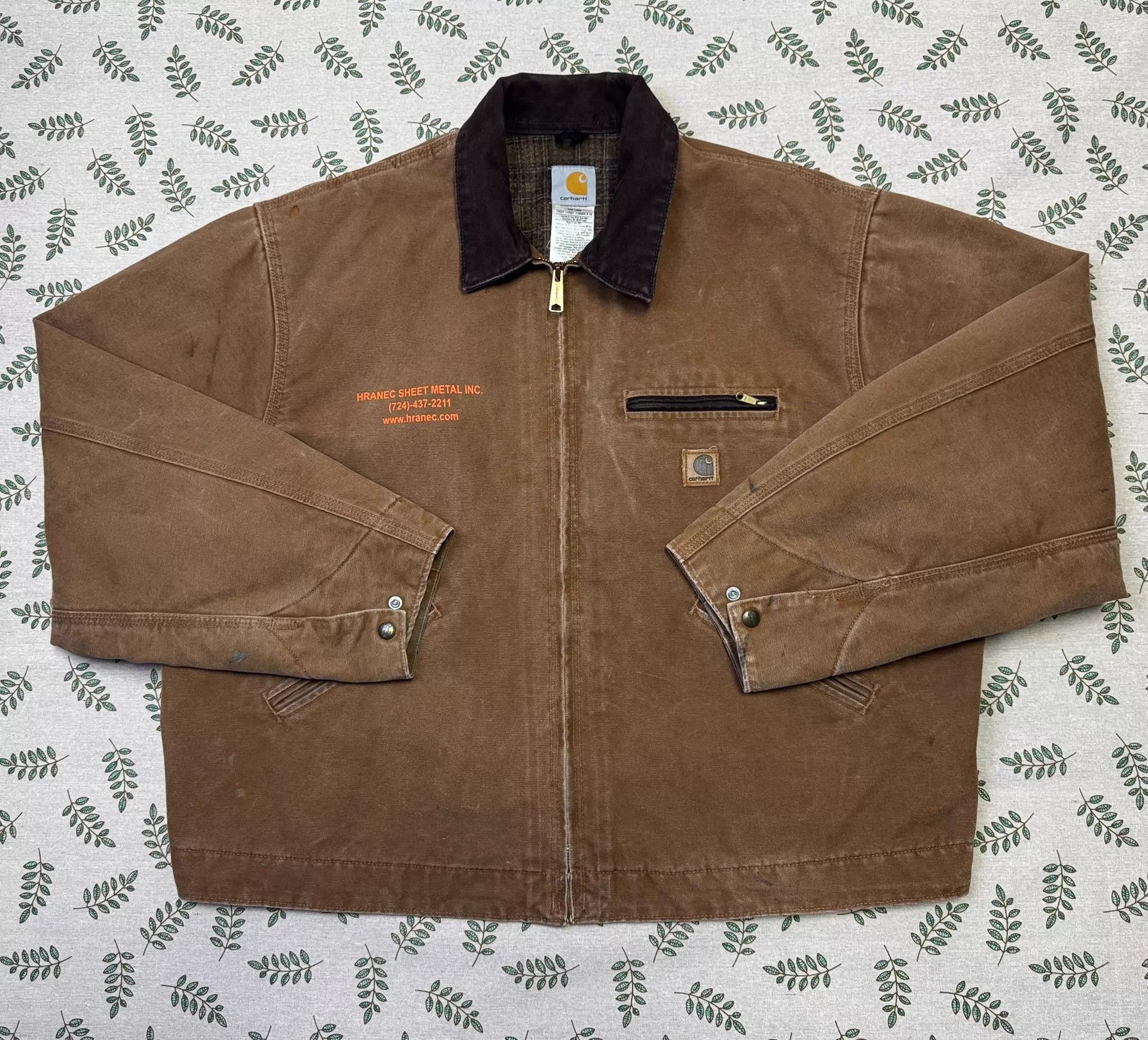 Carhartt Vintage Carhartt J97 Brown XXL USA Oct 2007 Size US XXL / EU 58 / 5 - 1 Thumbnail