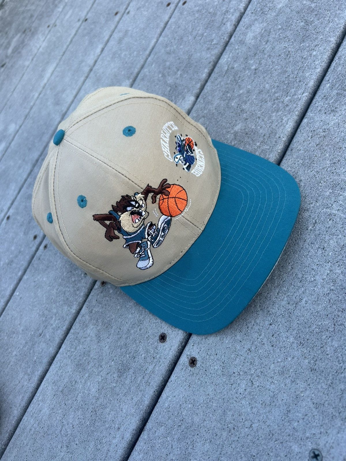 Vintage Charlotte Hornets x looney tunes hat