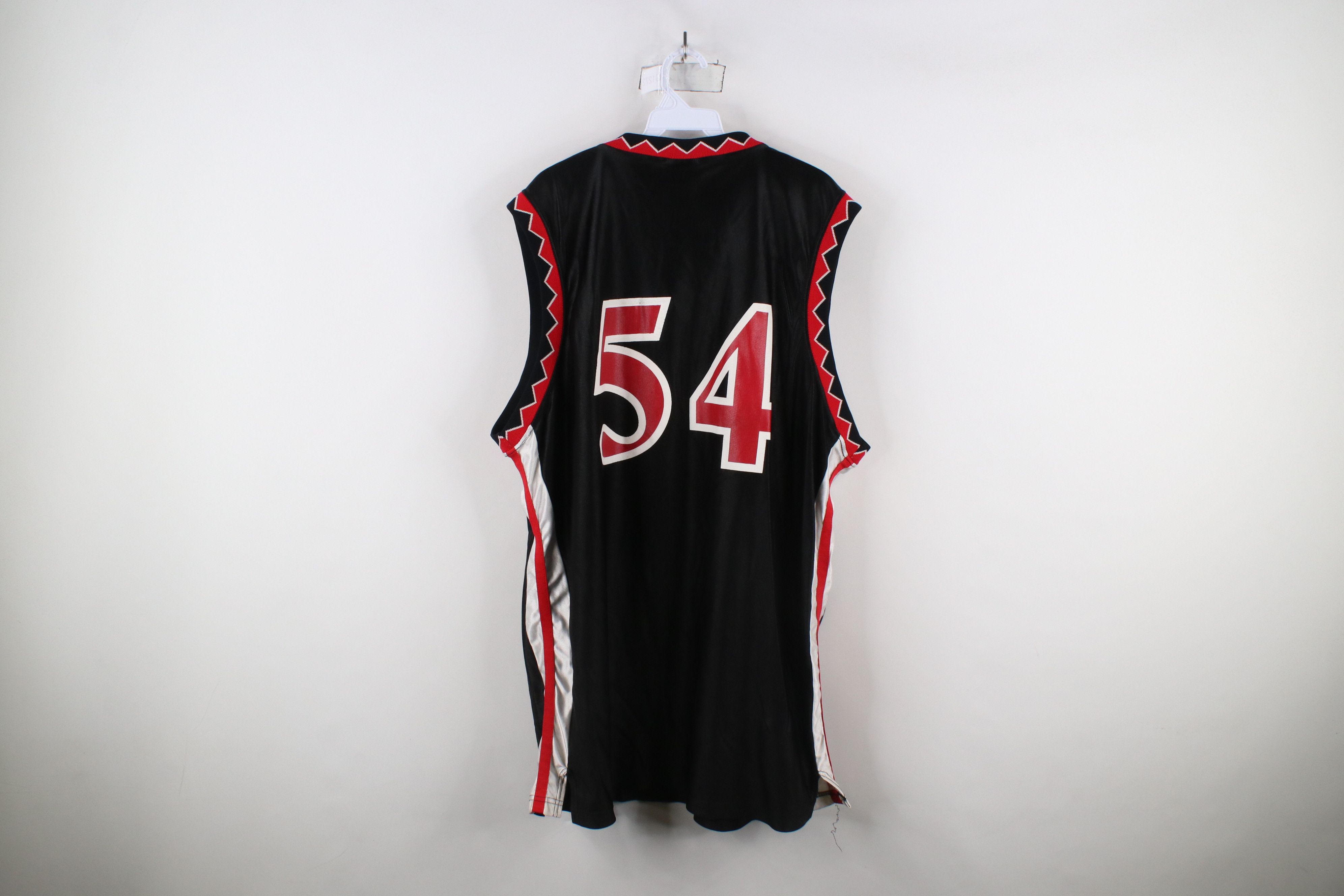 Vintage Vintage 90s Wilson Spell Mohawk Basketball Jersey Black #54 Size US XXL / EU 58 / 5 - 12 Thumbnail