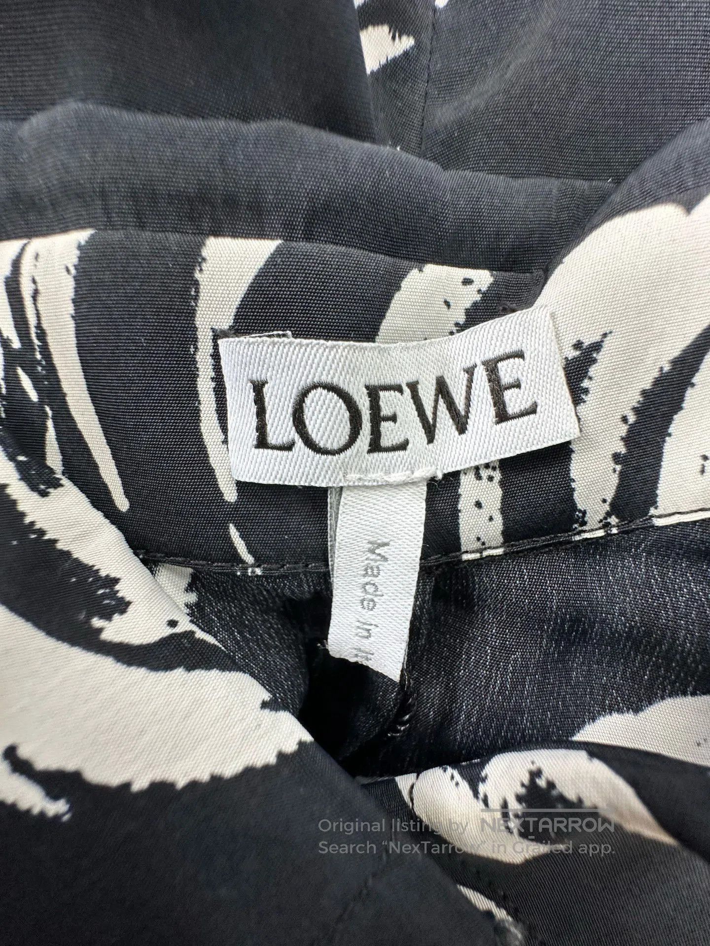 Loewe Loewe Black Floral Silk Long. Size S / US 4 / IT 40 - 3 Thumbnail