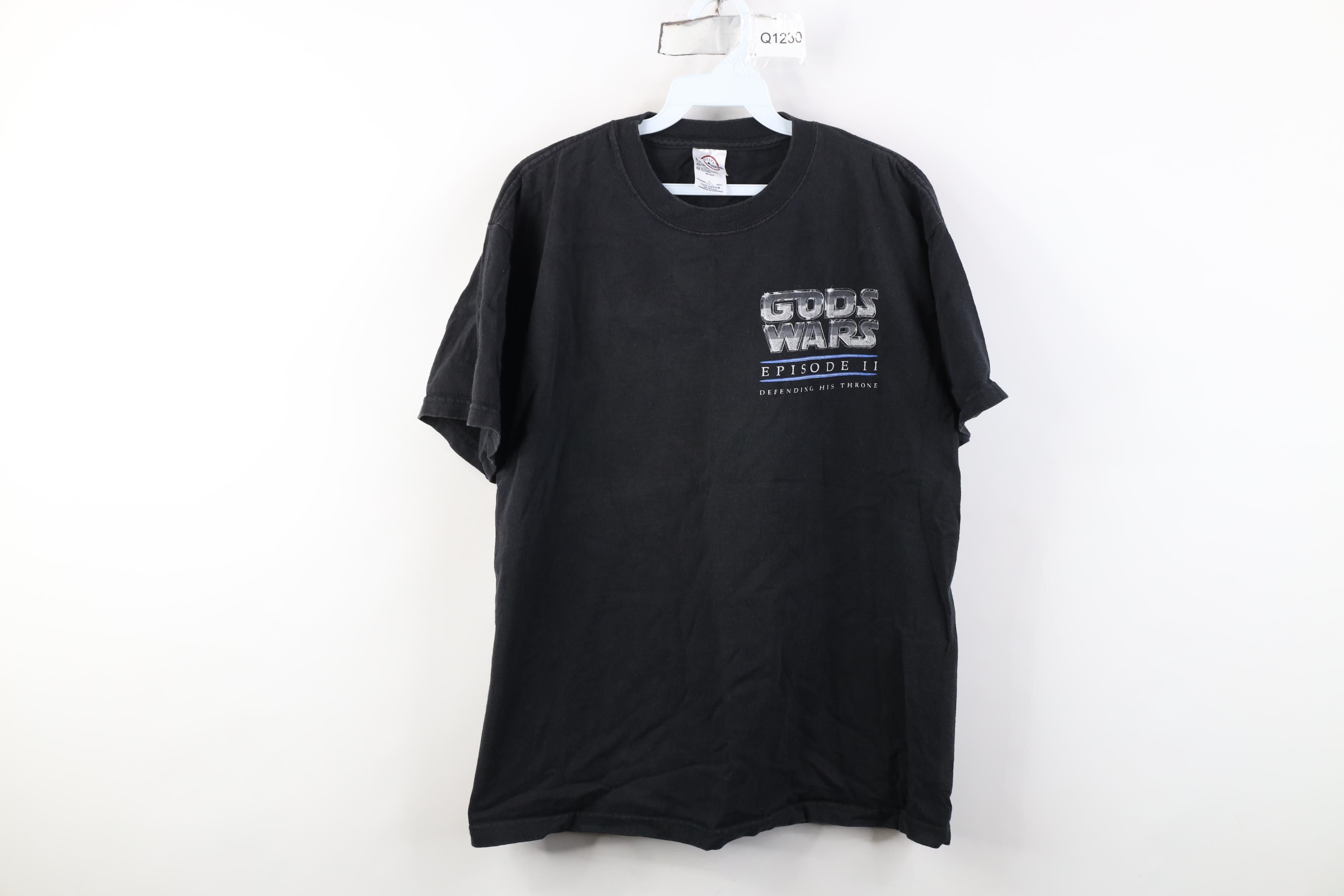 Vintage Vintage Y2K Parody Christian Gods Wars Jesus Christ T-Shirt Size US L / EU 52-54 / 3 - 1 Thumbnail