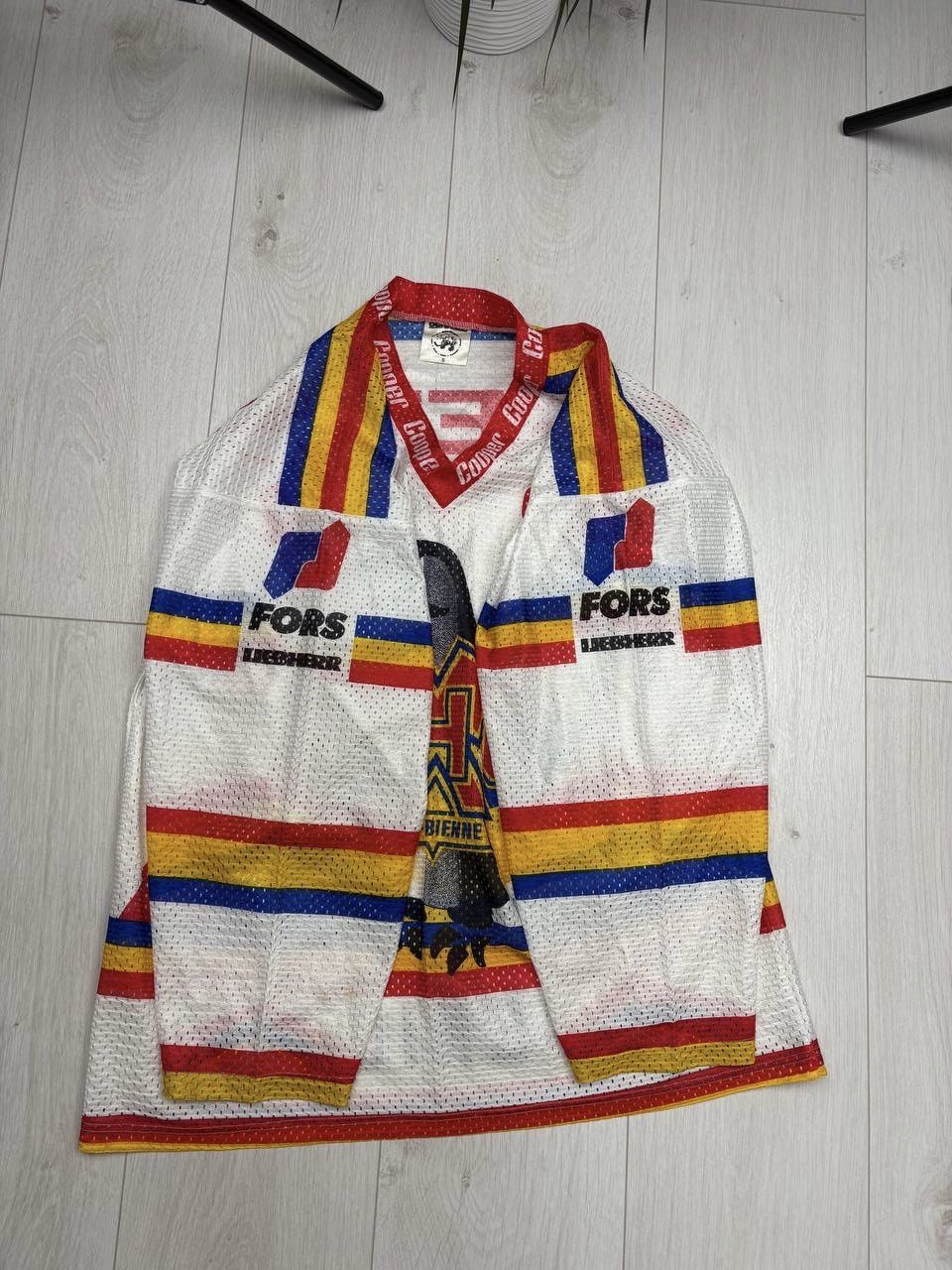 Vintage EHC BIEL BIENNE #14 KOENIG VINTAGE HOCKEY JERSEY Size US S / EU 44-46 / 1 - 7 Thumbnail