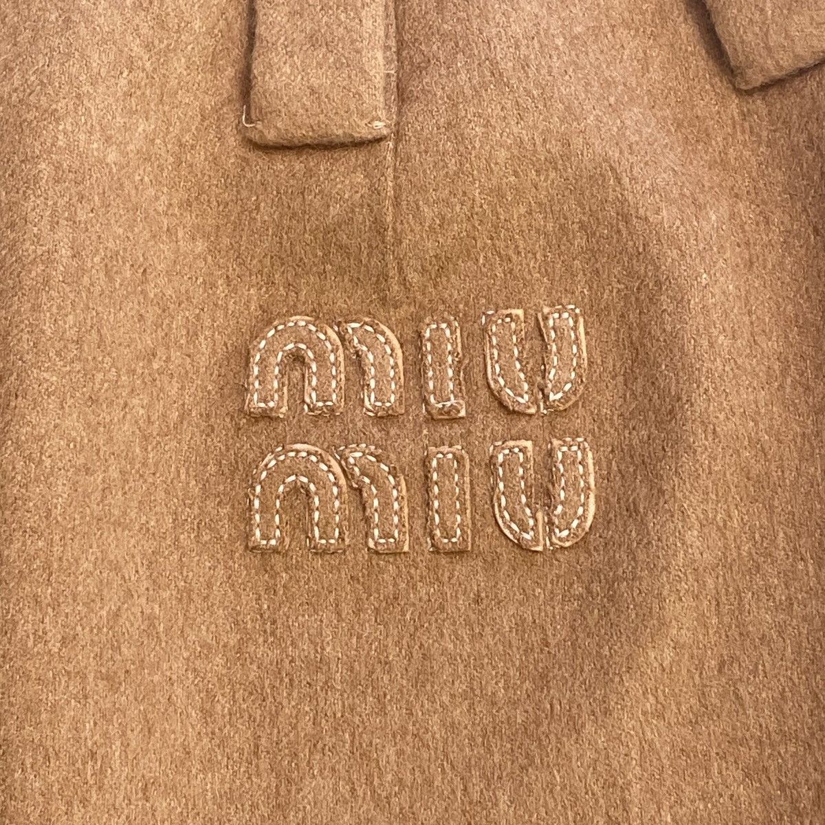 Miu Miu MIU MIU Logo Embroidered Low-rise Mini Skirt K26WX Size 25" / US 0 / IT 36 - 6 Thumbnail